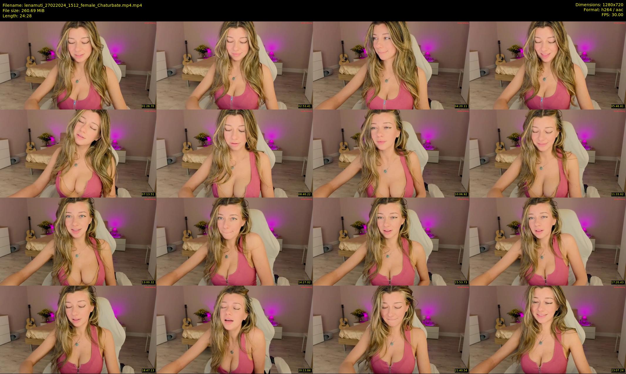 lenamuti — 25 minute Chaturbate female cam show recording, 720p, Feb 27, 2024