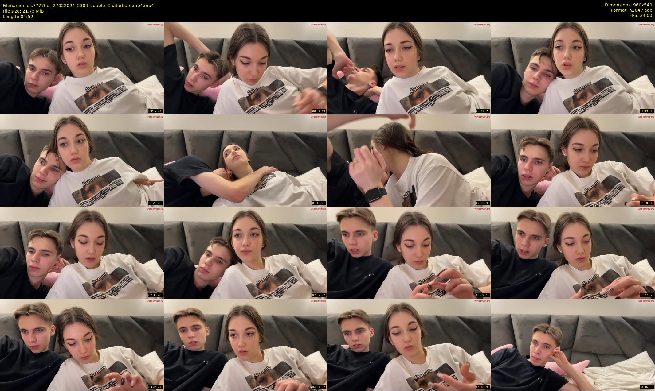 luis7777hui — 5 minute Chaturbate couple cam show recording, 480p, Feb 27, 2024