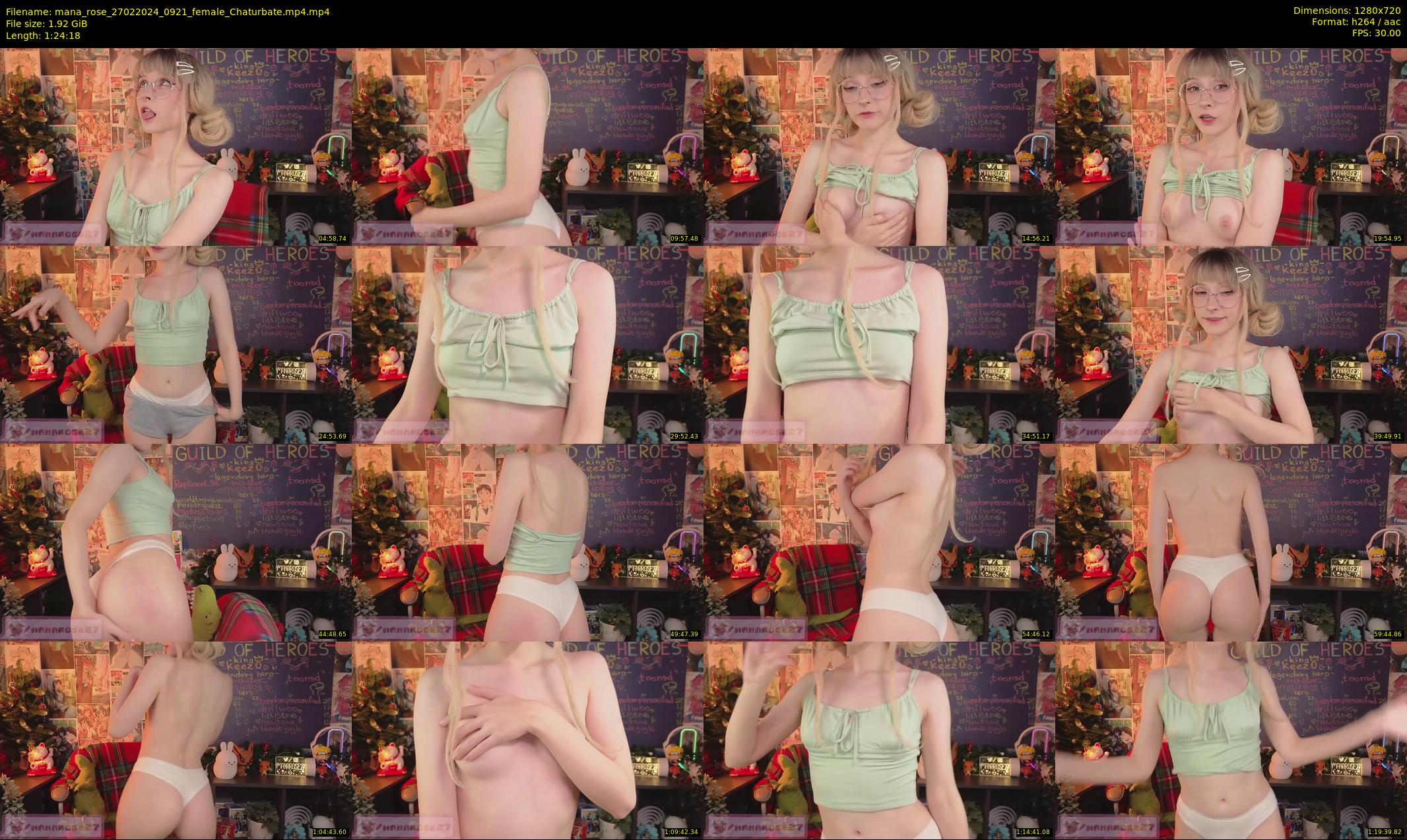 mana_rose — 85 minute Chaturbate female cam show recording, 720p, Feb 27, 2024