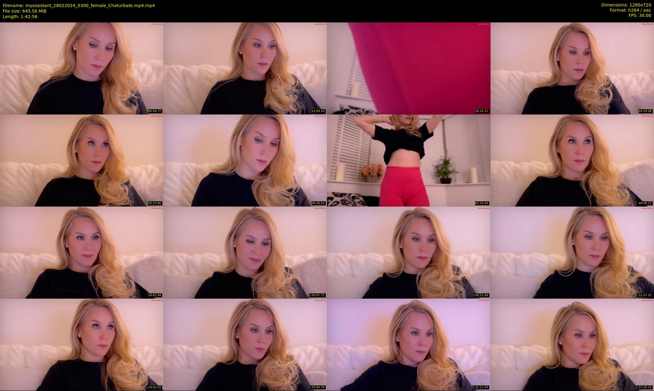 myassistant — 103 minute Chaturbate female cam show recording, 720p, Feb 28, 2024