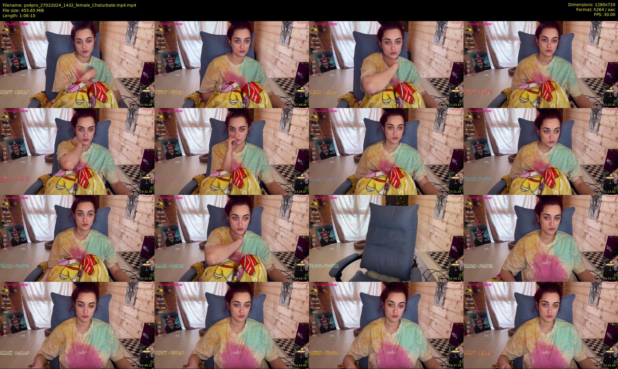 ps4pro — 67 minute Chaturbate female cam show recording, 720p, Feb 27, 2024