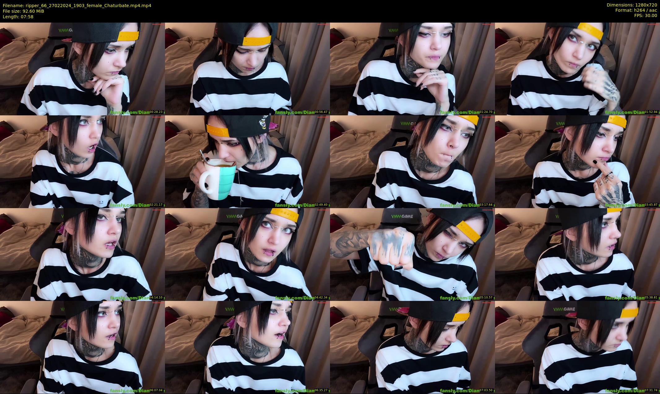 ripper_66 — 8 minute Chaturbate female cam show recording, 720p, Feb 27, 2024