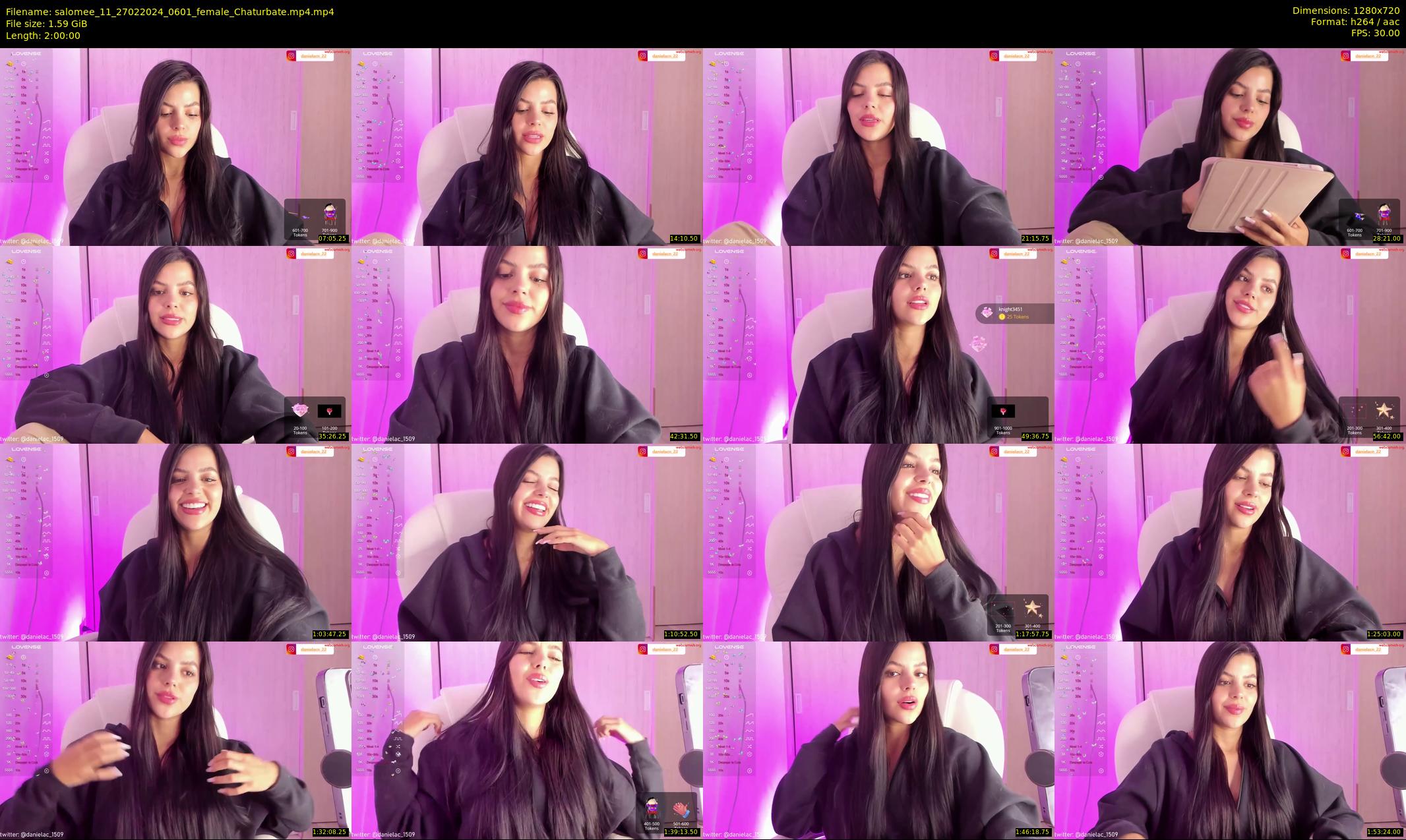 salomee_11 — 120 minute Chaturbate female cam show recording, 720p, Feb 27, 2024