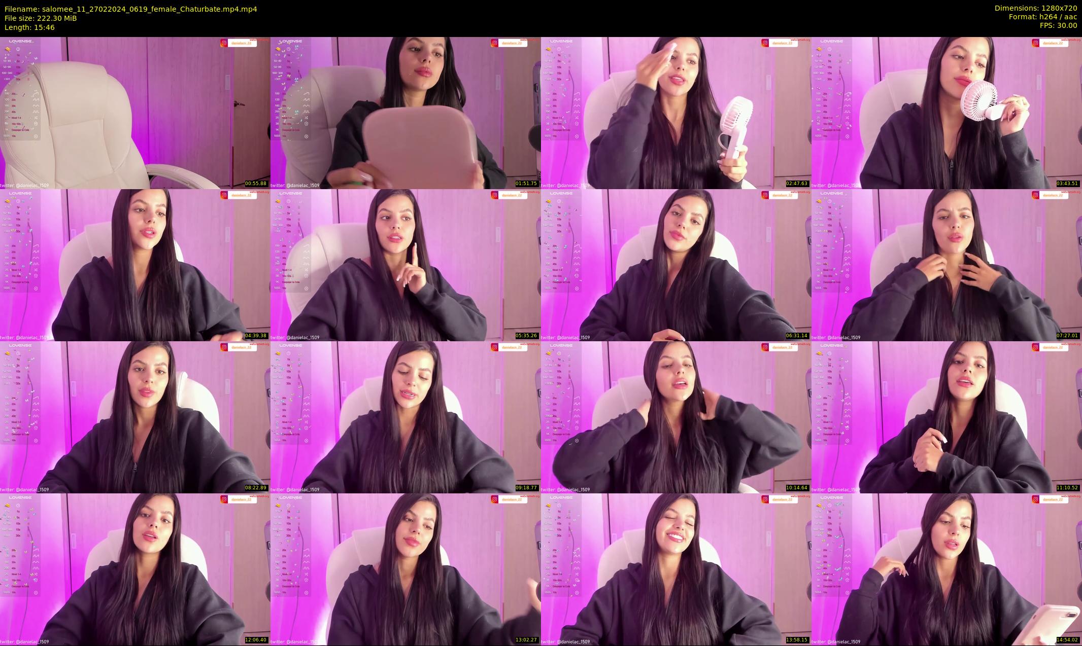 salomee_11 — 16 minute Chaturbate female cam show recording, 720p, Feb 27, 2024