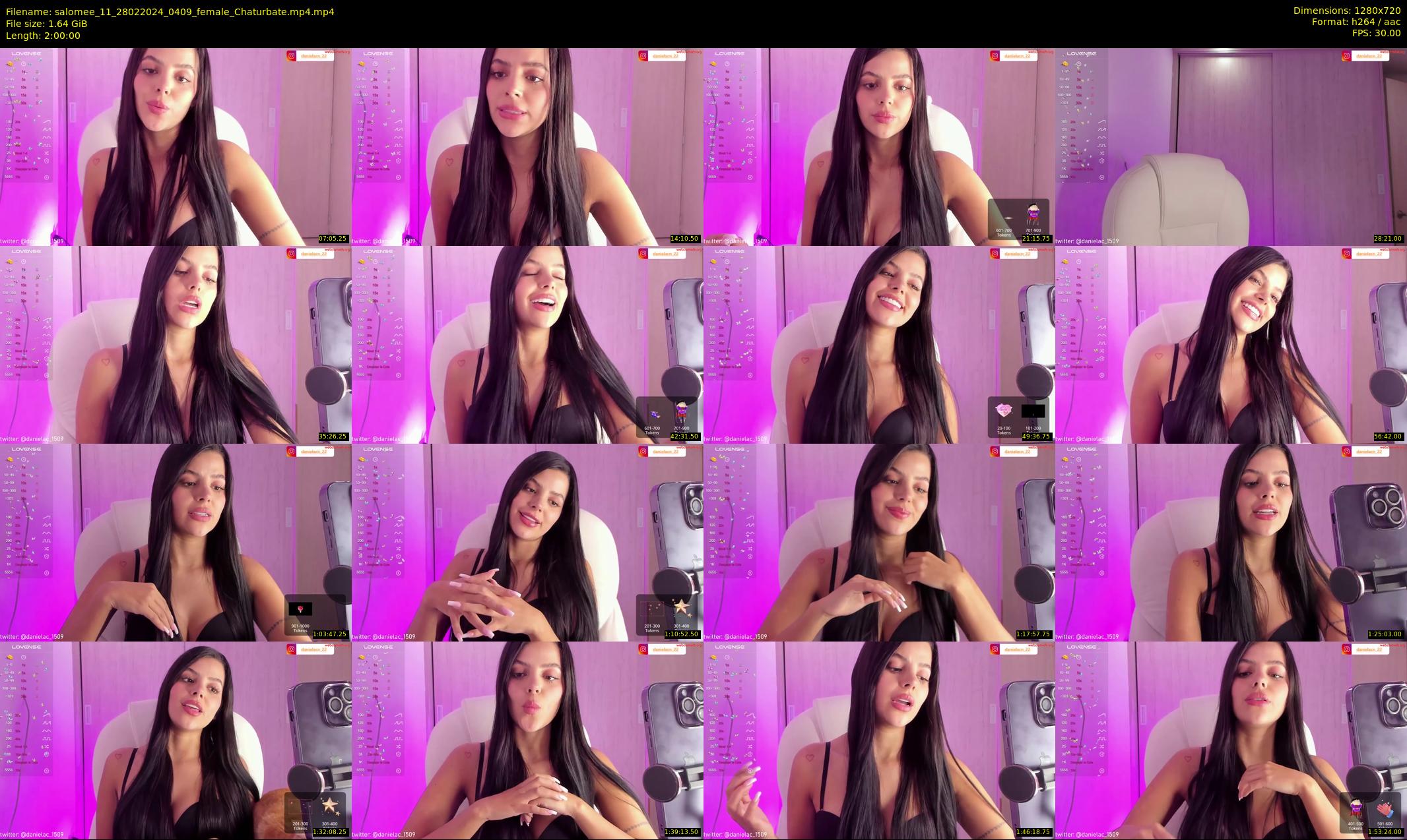 salomee_11 — 120 minute Chaturbate female cam show recording, 720p, Feb 28, 2024