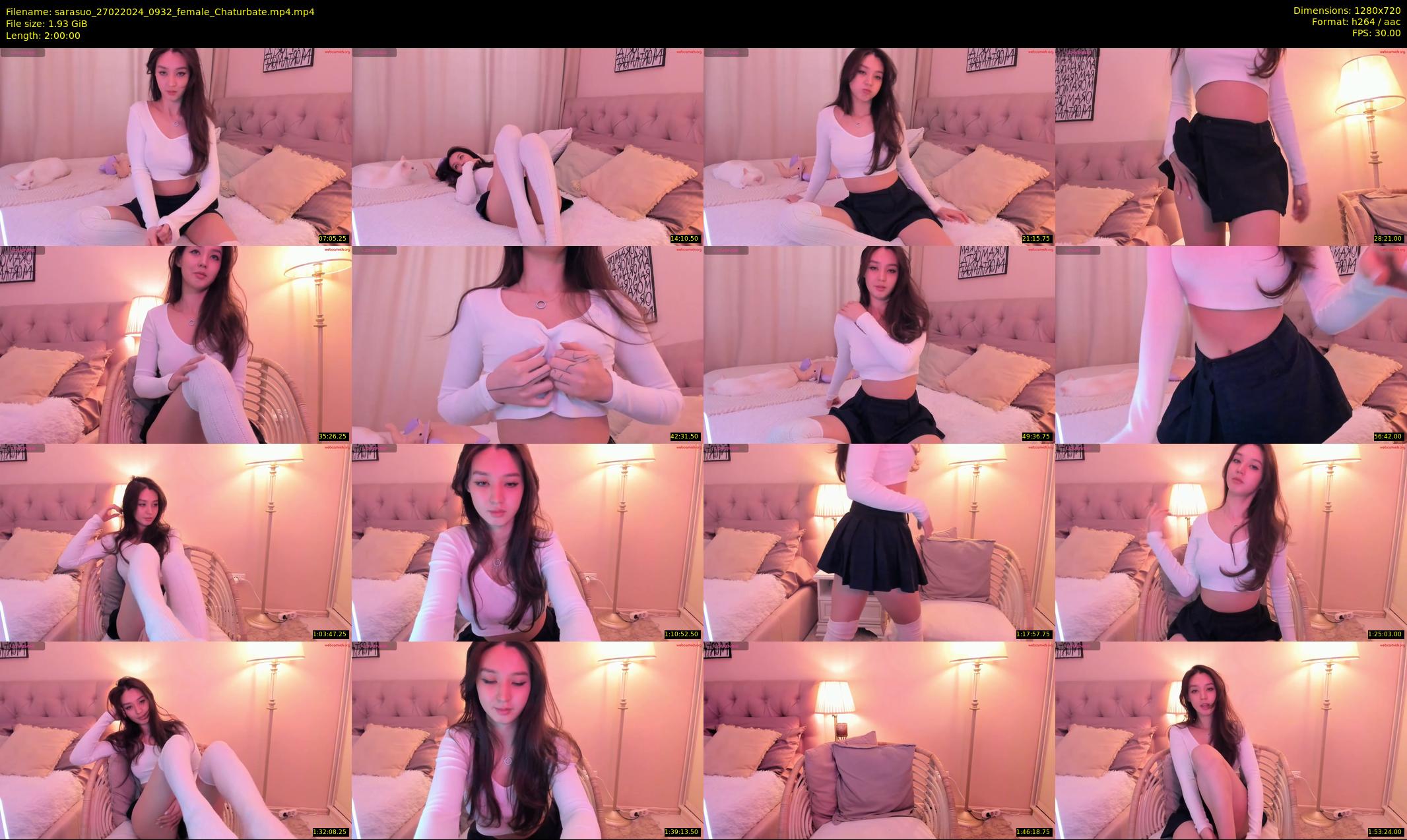 sarasuo — 120 minute Chaturbate female cam show recording, 720p, Feb 27, 2024