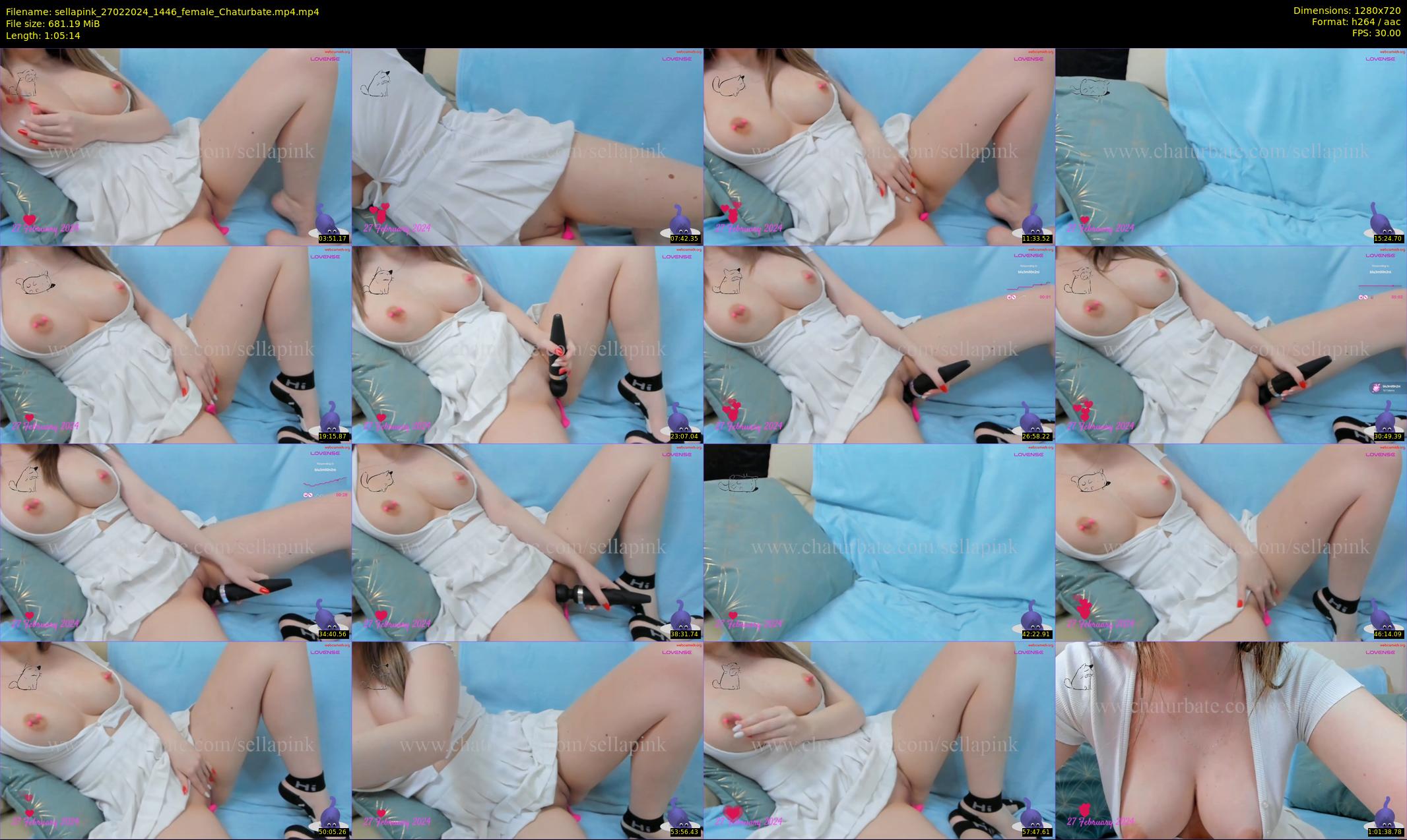 sellapink — 66 minute Chaturbate female cam show recording, 720p, Feb 27, 2024