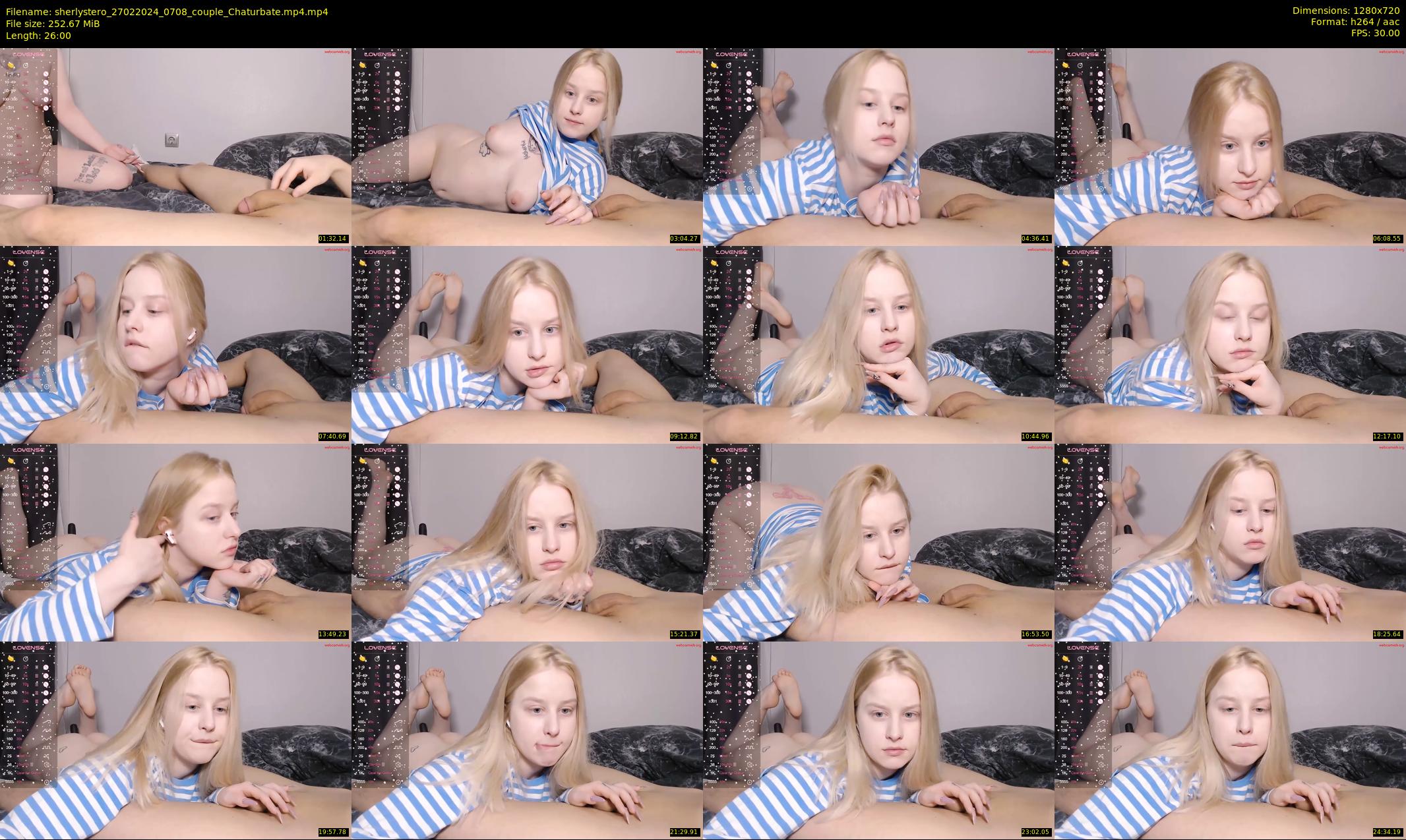 sherlystero — 26 minute Chaturbate couple cam show recording, 720p, Feb 27, 2024