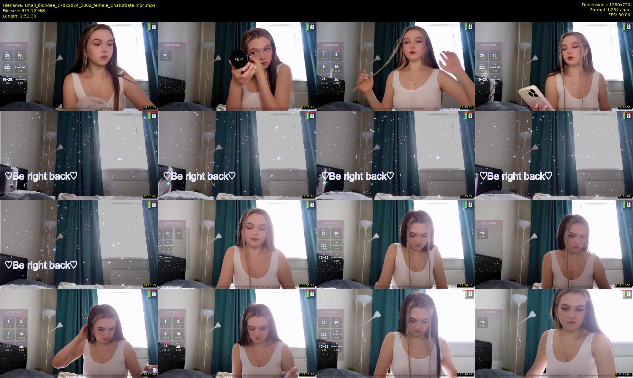 small_blondee — 112 minute Chaturbate female cam show recording, 720p, Feb 27, 2024