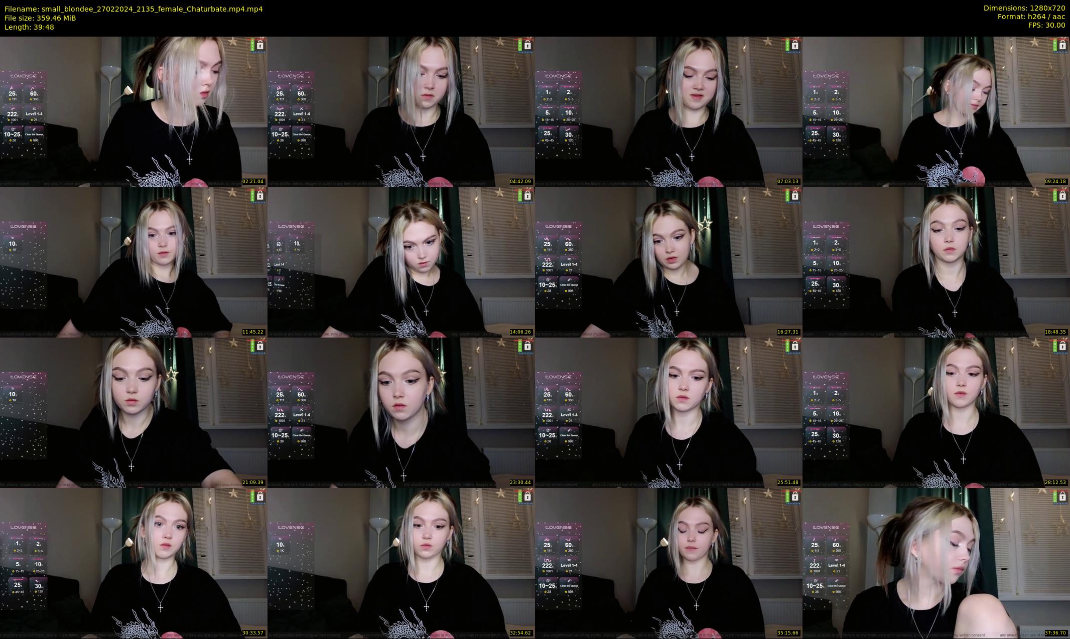 small_blondee — 40 minute Chaturbate female cam show recording, 720p, Feb 27, 2024