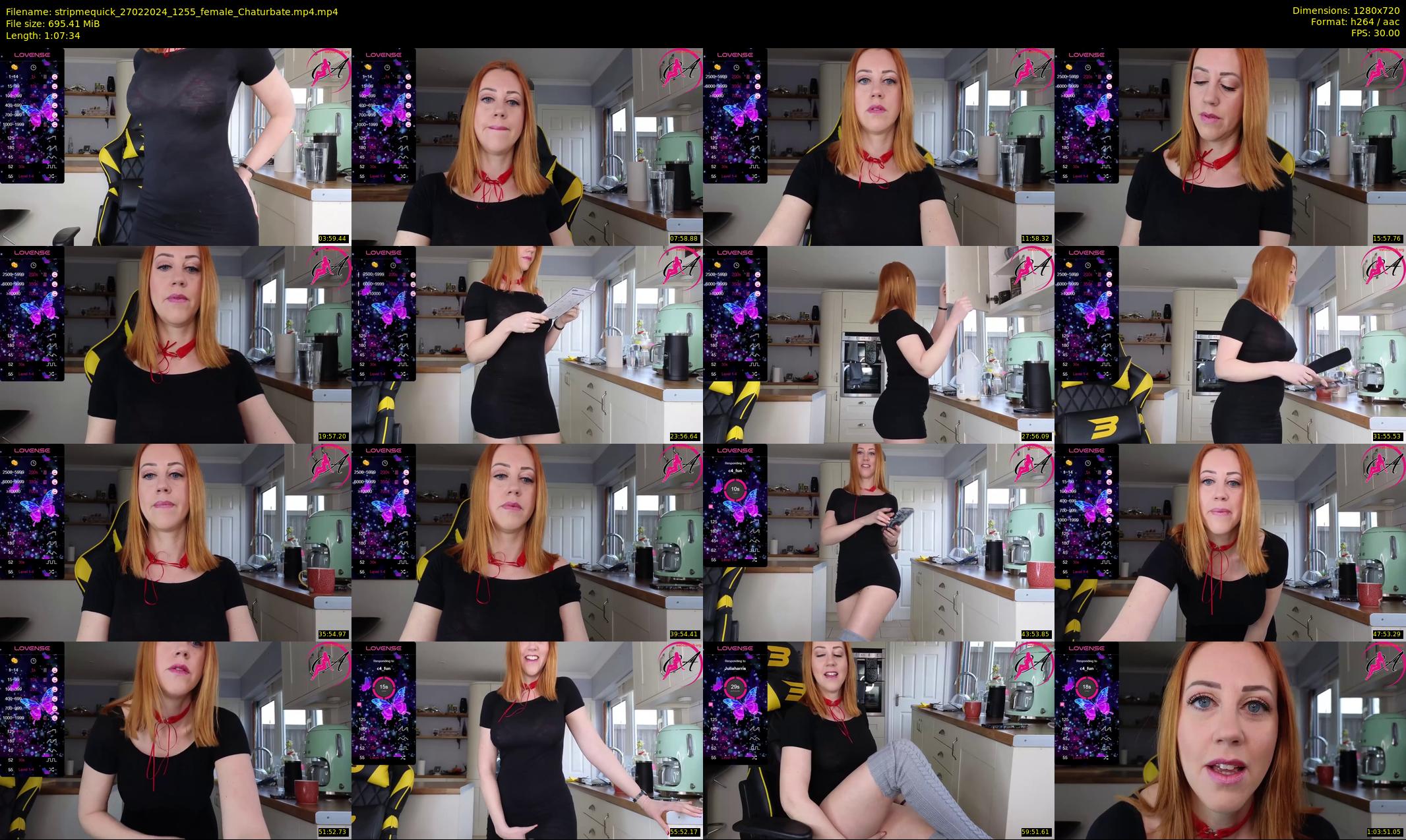 stripmequick — 68 minute Chaturbate female cam show recording, 720p, Feb 27, 2024