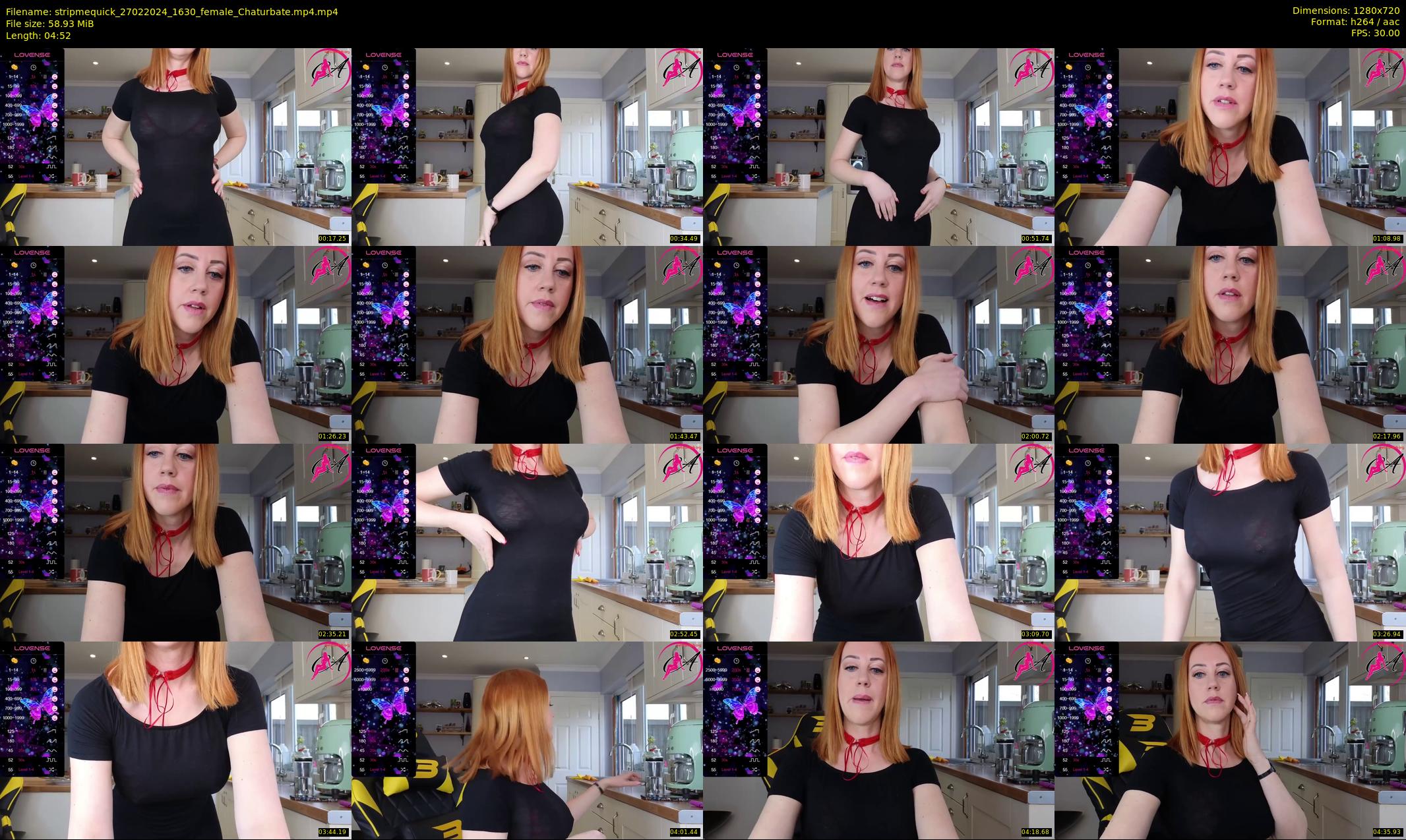 stripmequick — 5 minute Chaturbate female cam show recording, 720p, Feb 27, 2024