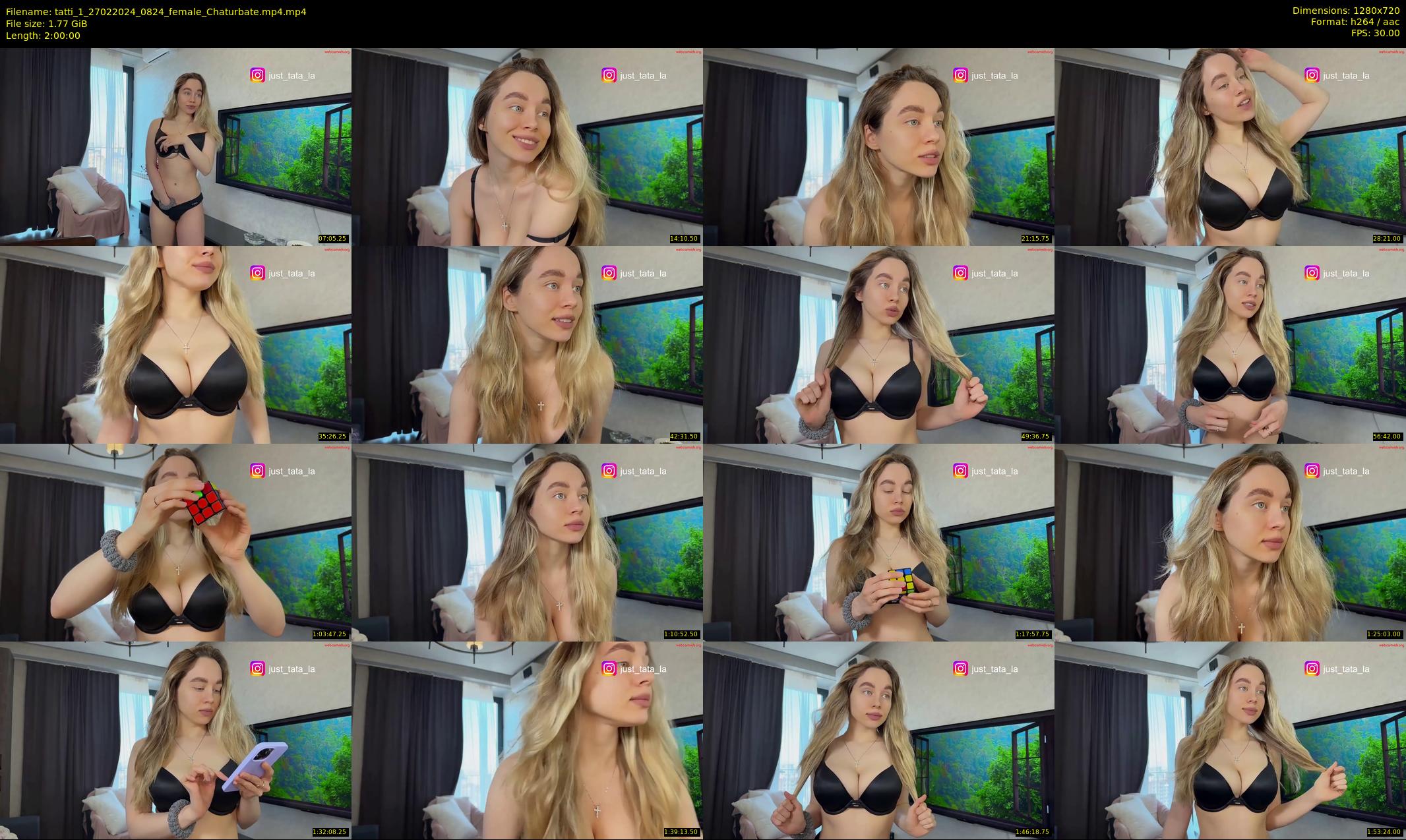 tatti_1 — 120 minute Chaturbate female cam show recording, 720p, Feb 27, 2024