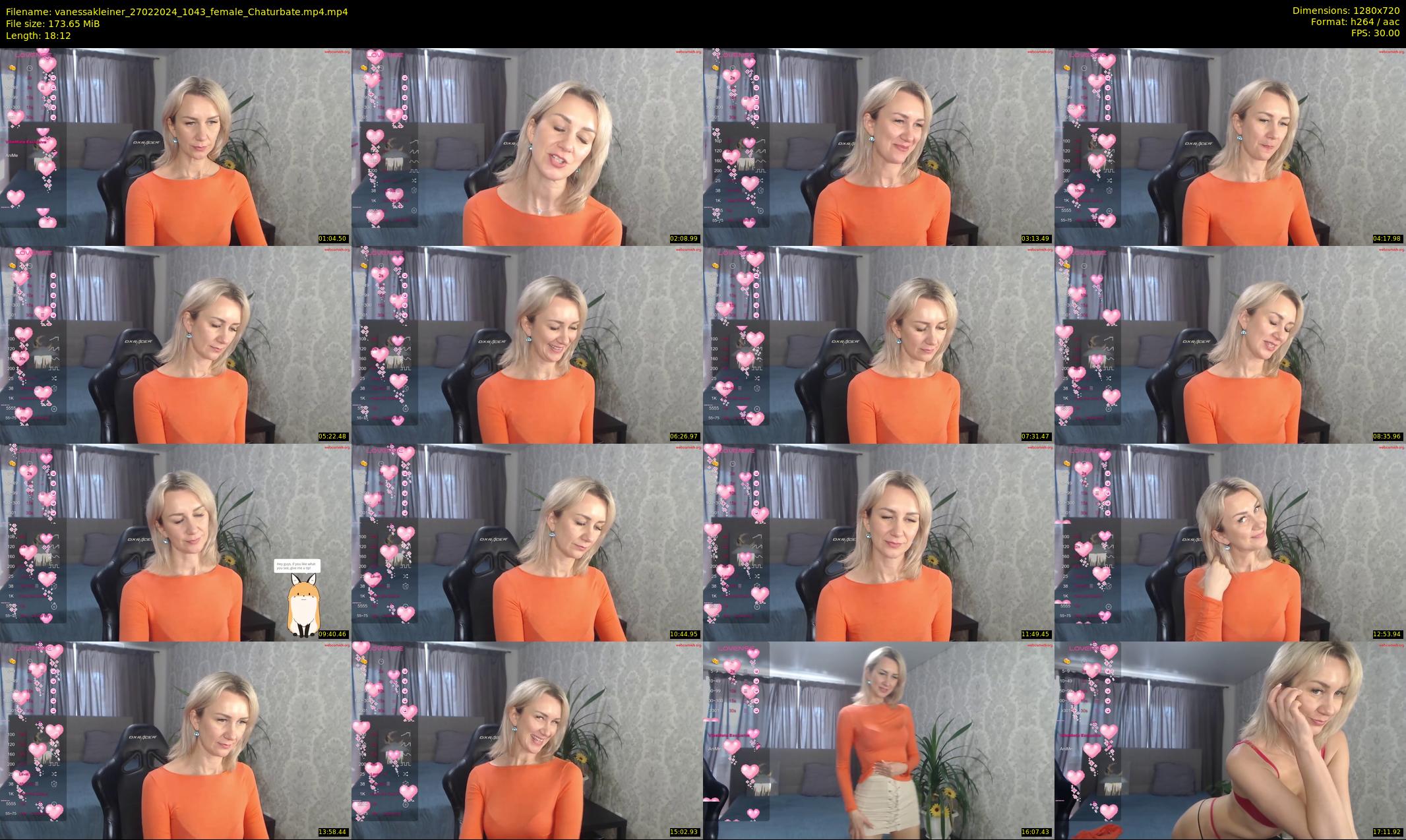 vanessakleiner — 19 minute Chaturbate female cam show recording, 720p, Feb 27, 2024