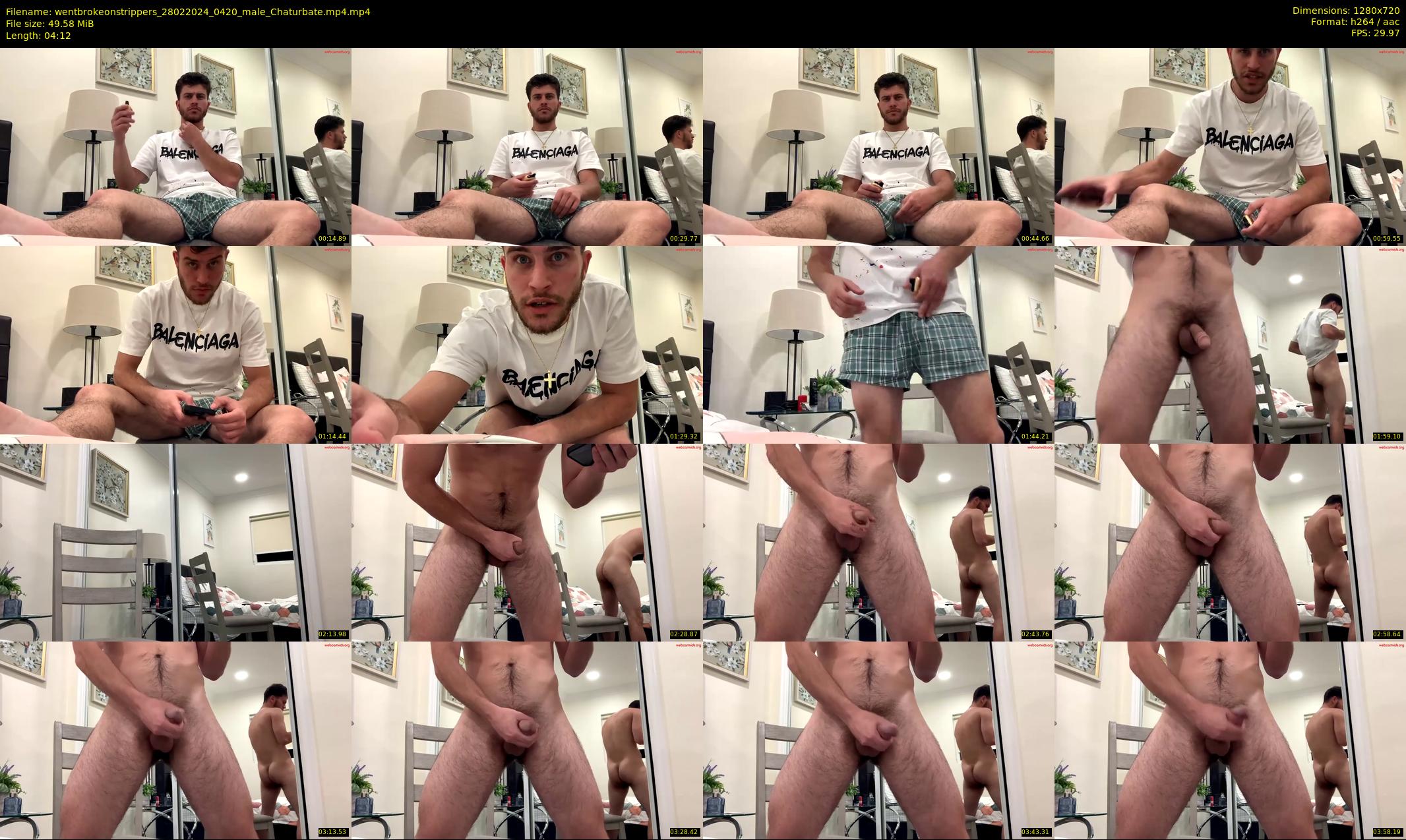 wentbrokeonstrippers — 5 minute Chaturbate male cam show recording, 720p, Feb 28, 2024