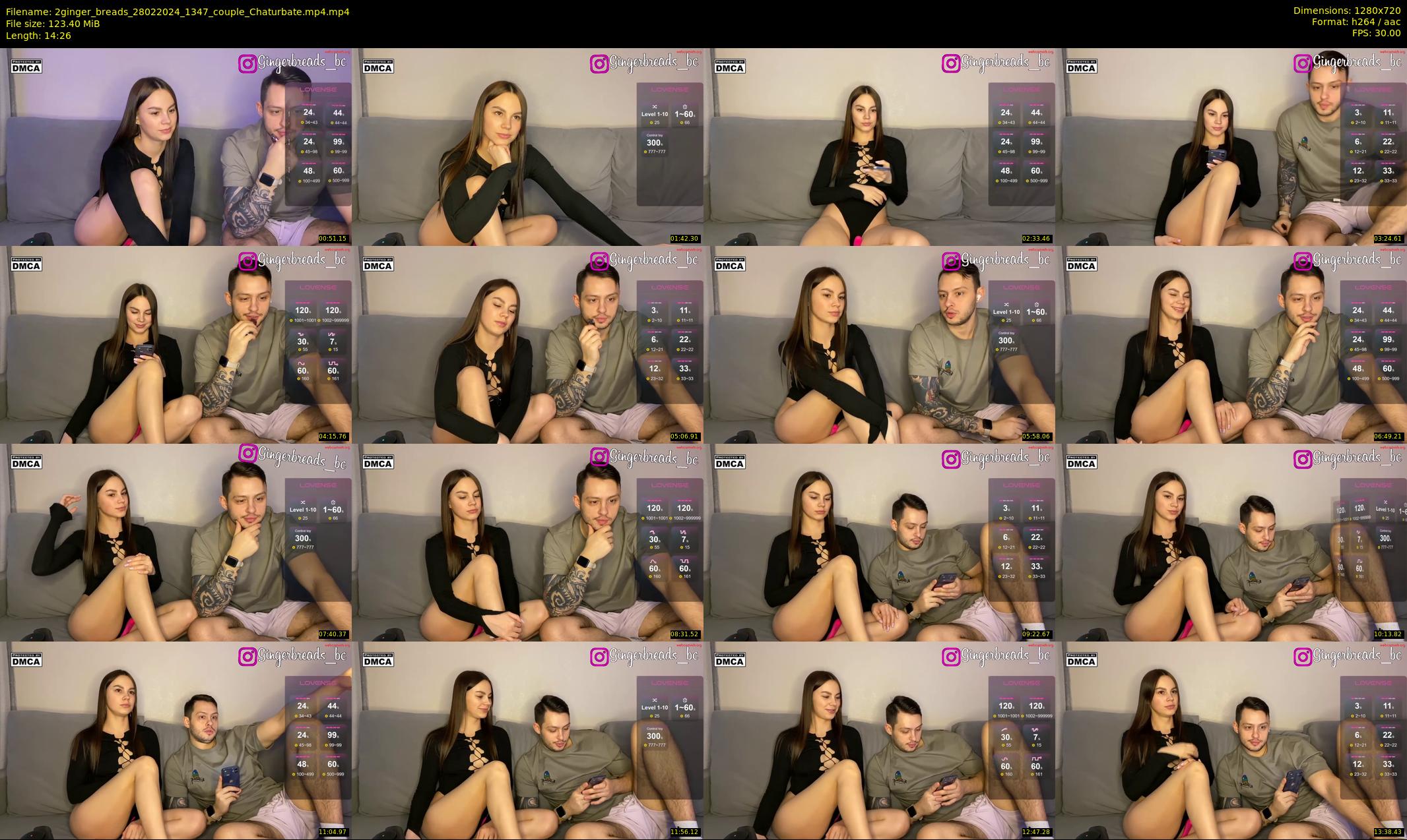 2ginger_breads — 15 minute Chaturbate couple cam show recording, 720p, Feb 28, 2024