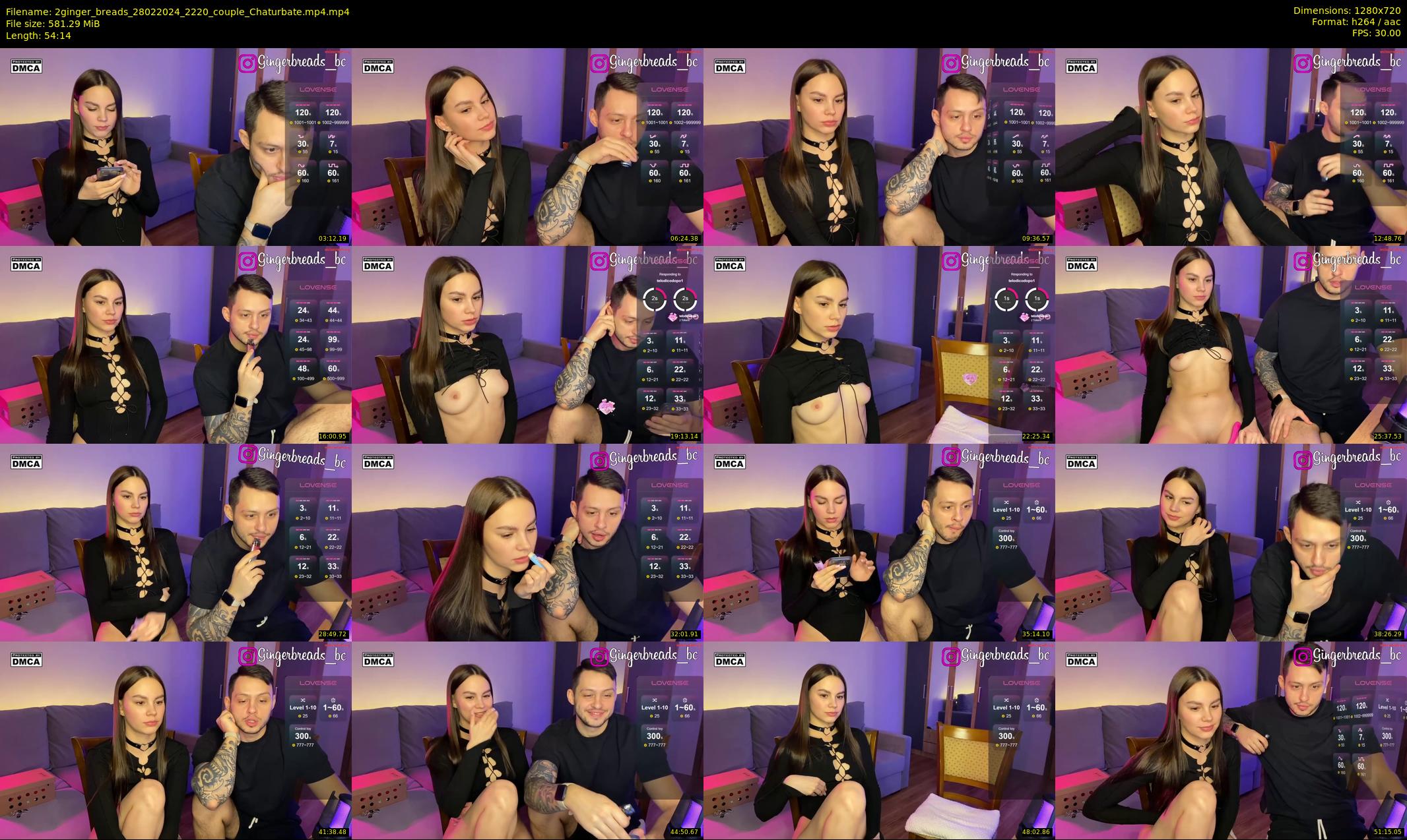 2ginger_breads — 55 minute Chaturbate couple cam show recording, 720p, Feb 28, 2024
