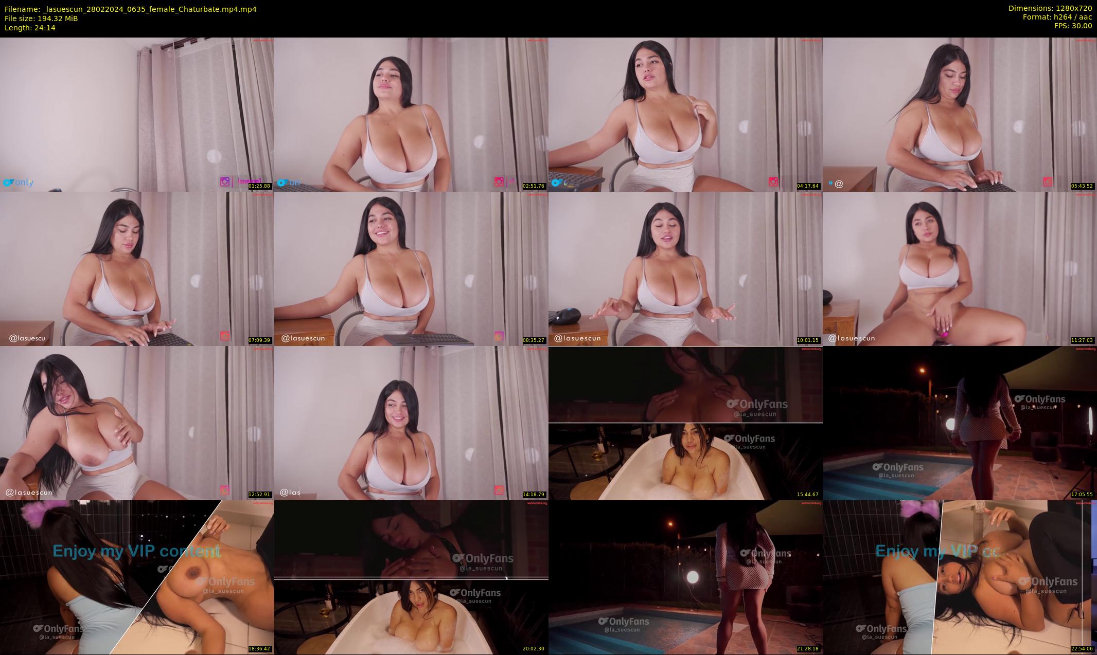 _lasuescun — 25 minute Chaturbate female cam show recording, 720p, Feb 28, 2024