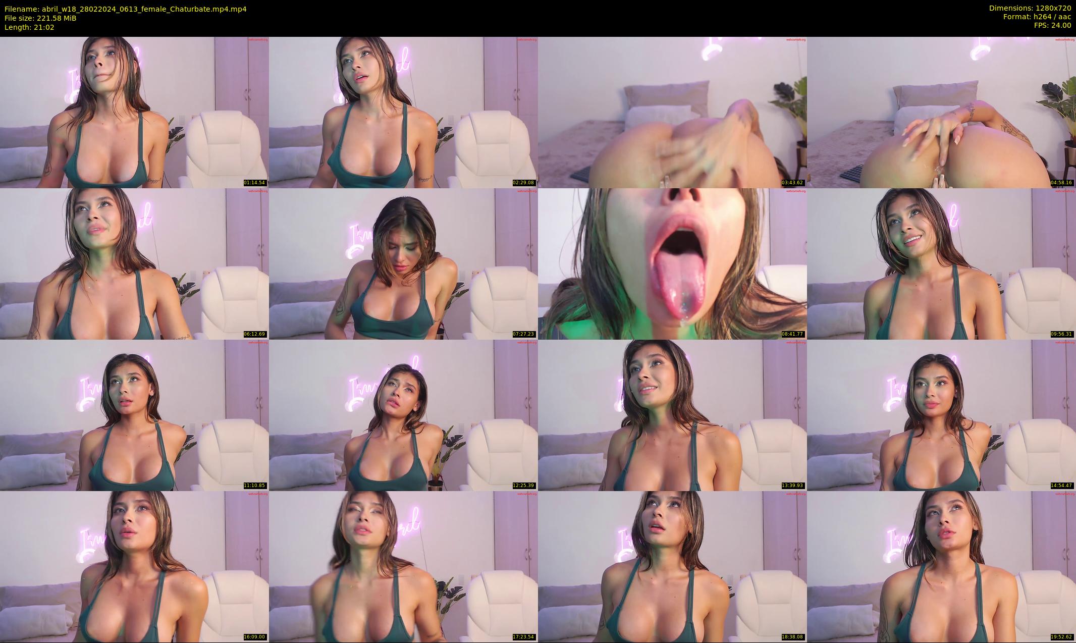 abril_w18 — 22 minute Chaturbate female cam show recording, 720p, Feb 28, 2024