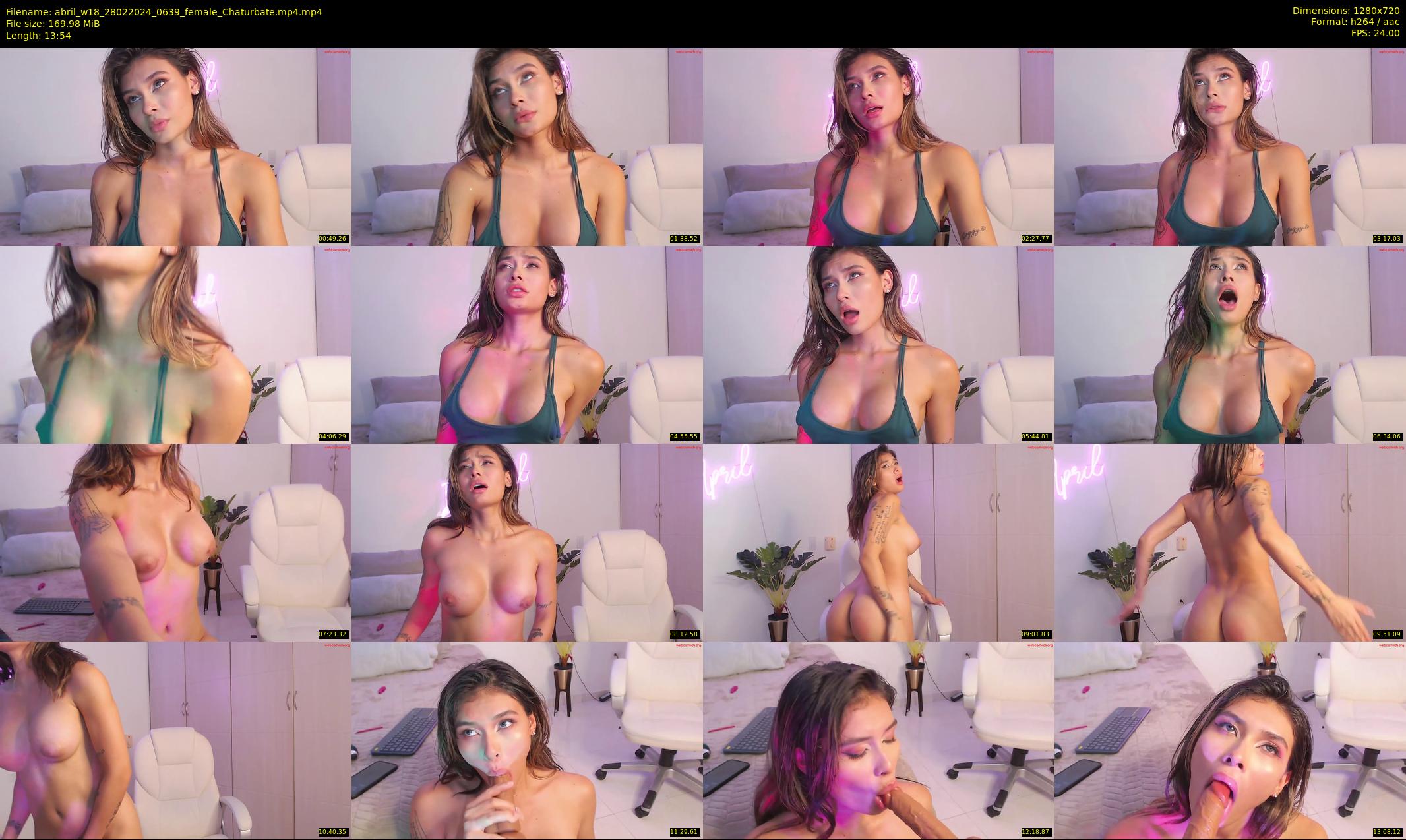 abril_w18 — 14 minute Chaturbate female cam show recording, 720p, Feb 28, 2024