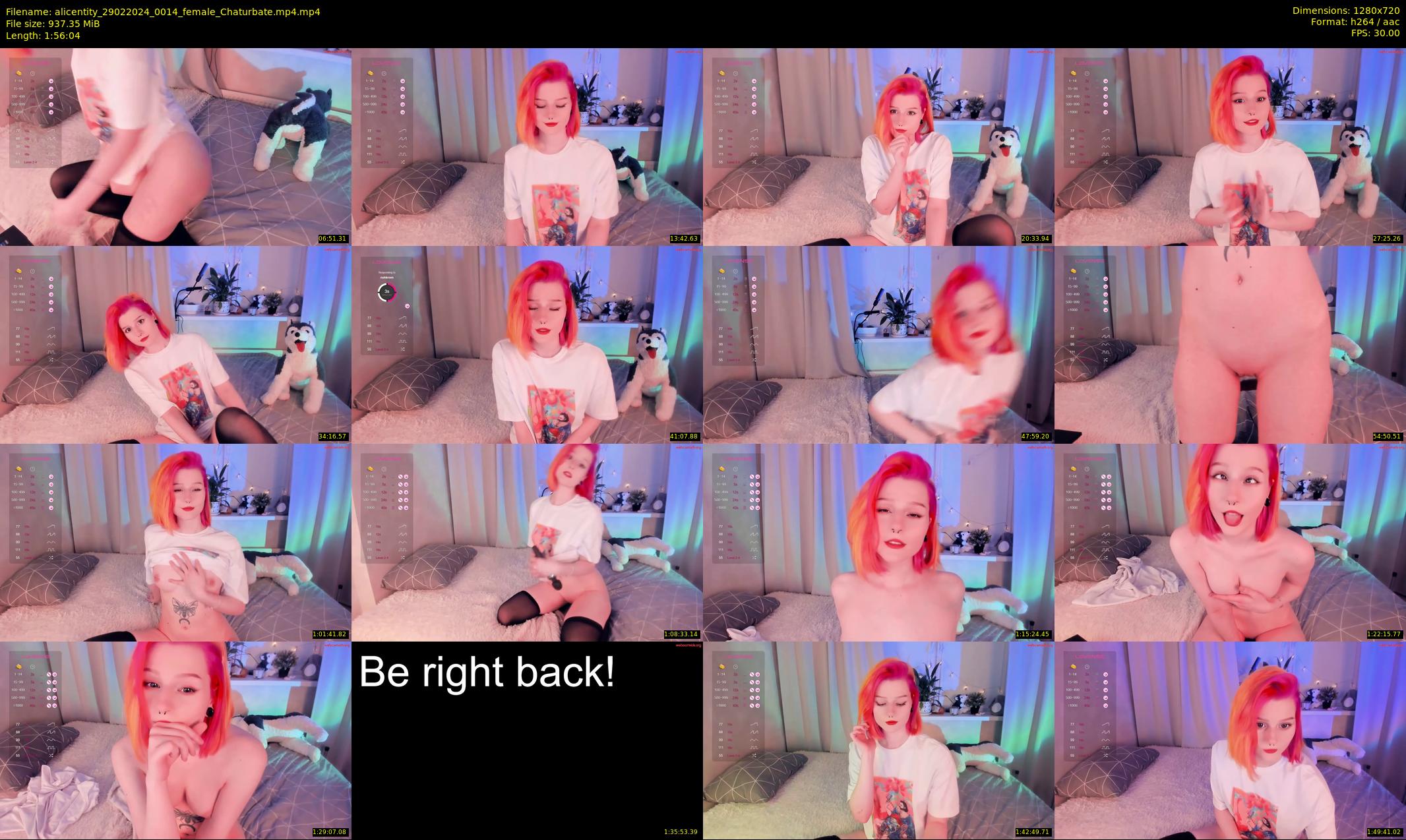 alicentity — 117 minute Chaturbate female cam show recording, 720p, Feb 29, 2024