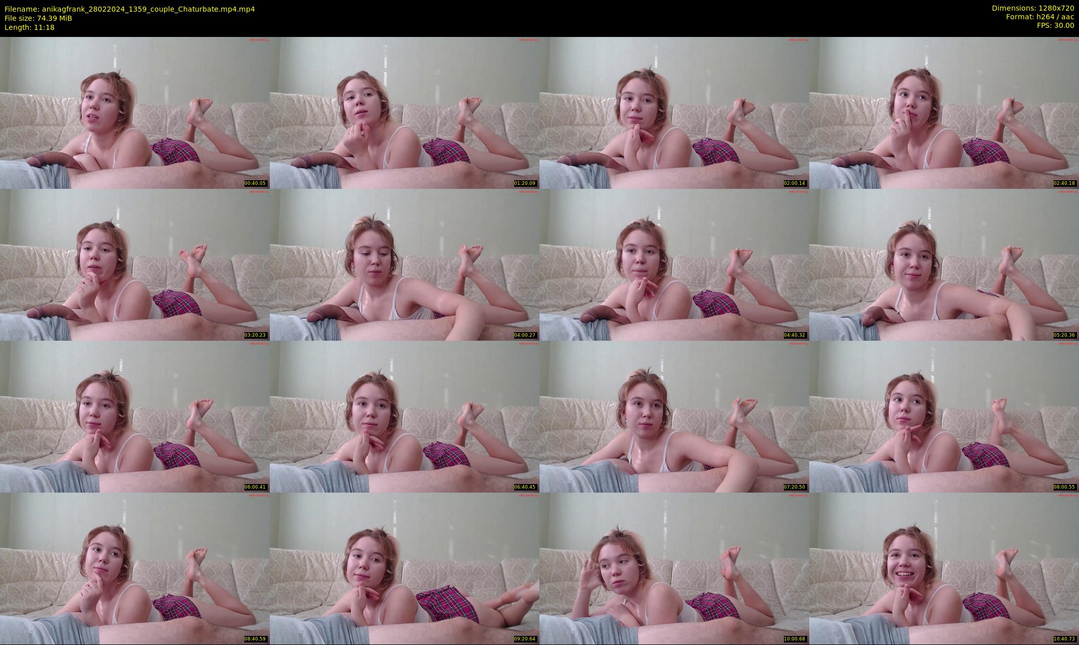 anikagfrank — 12 minute Chaturbate couple cam show recording, 720p, Feb 28, 2024