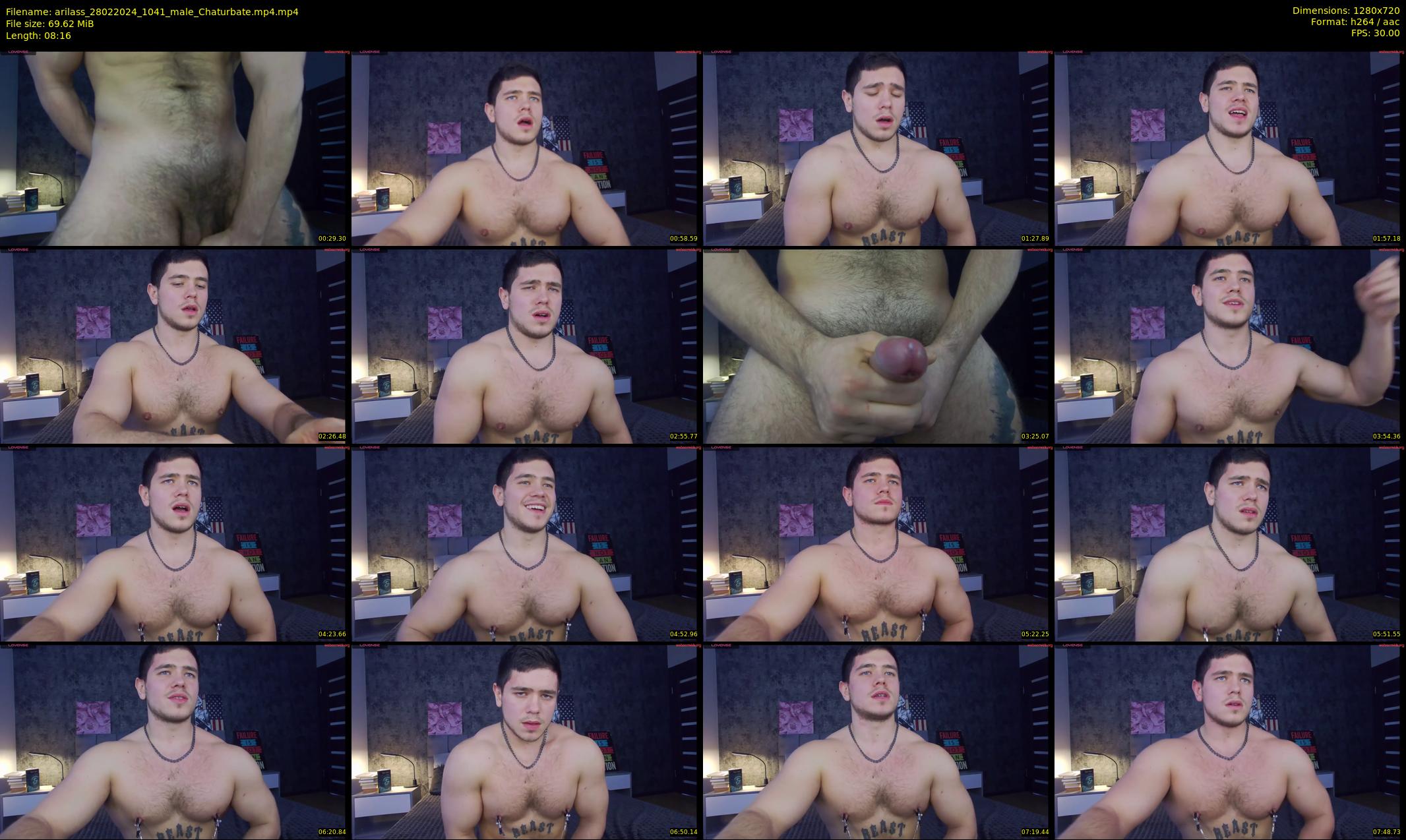 arilass — 9 minute Chaturbate male cam show recording, 720p, Feb 28, 2024