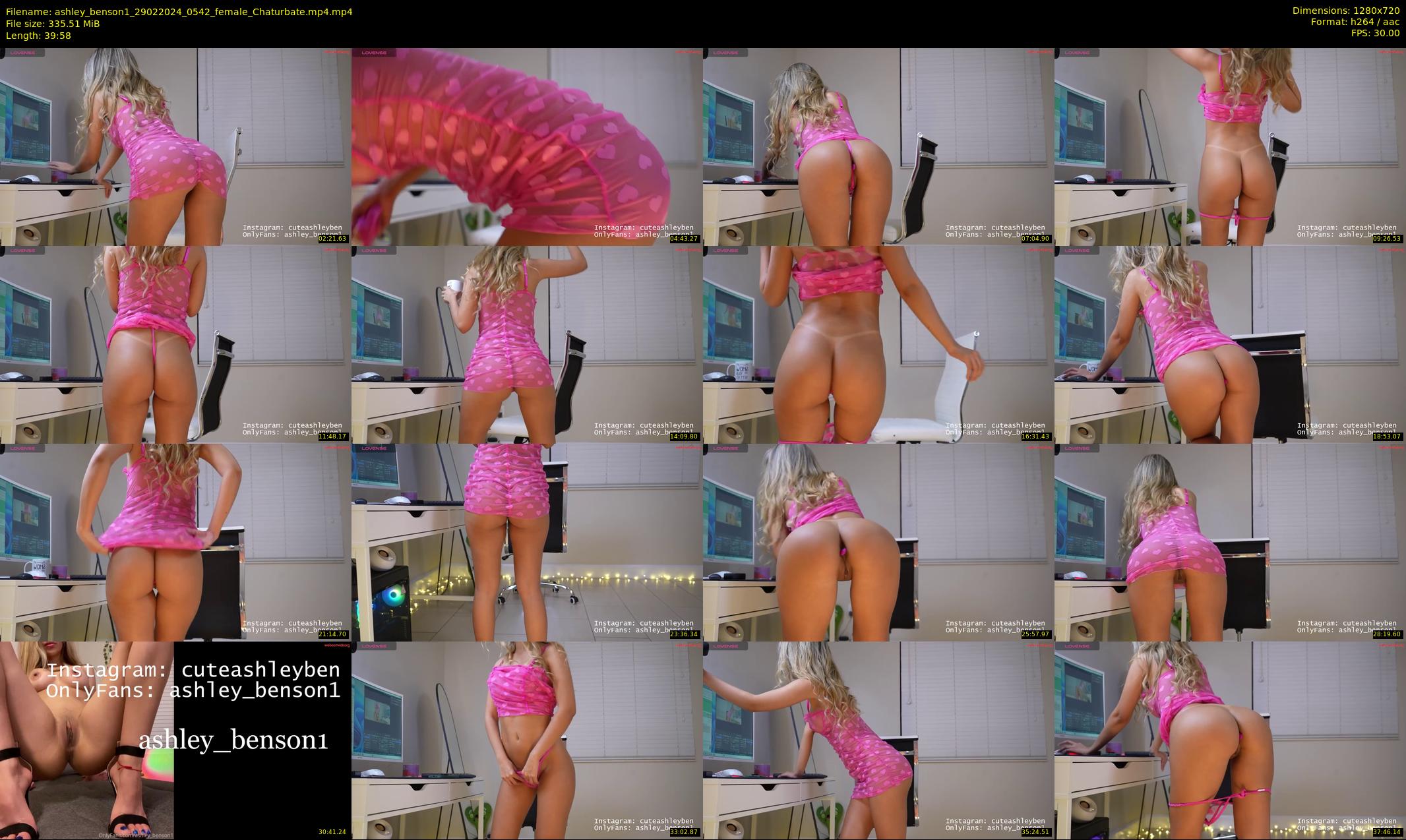 ashley_benson1 — 40 minute Chaturbate female cam show recording, 720p, Feb 29, 2024