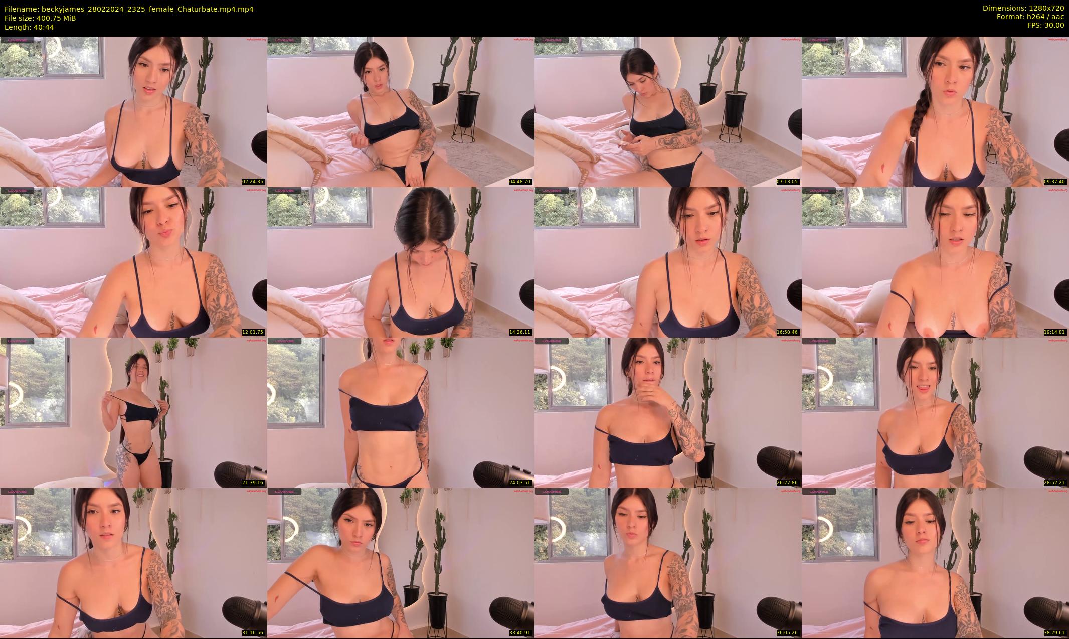 beckyjames — 41 minute Chaturbate female cam show recording, 720p, Feb 28, 2024