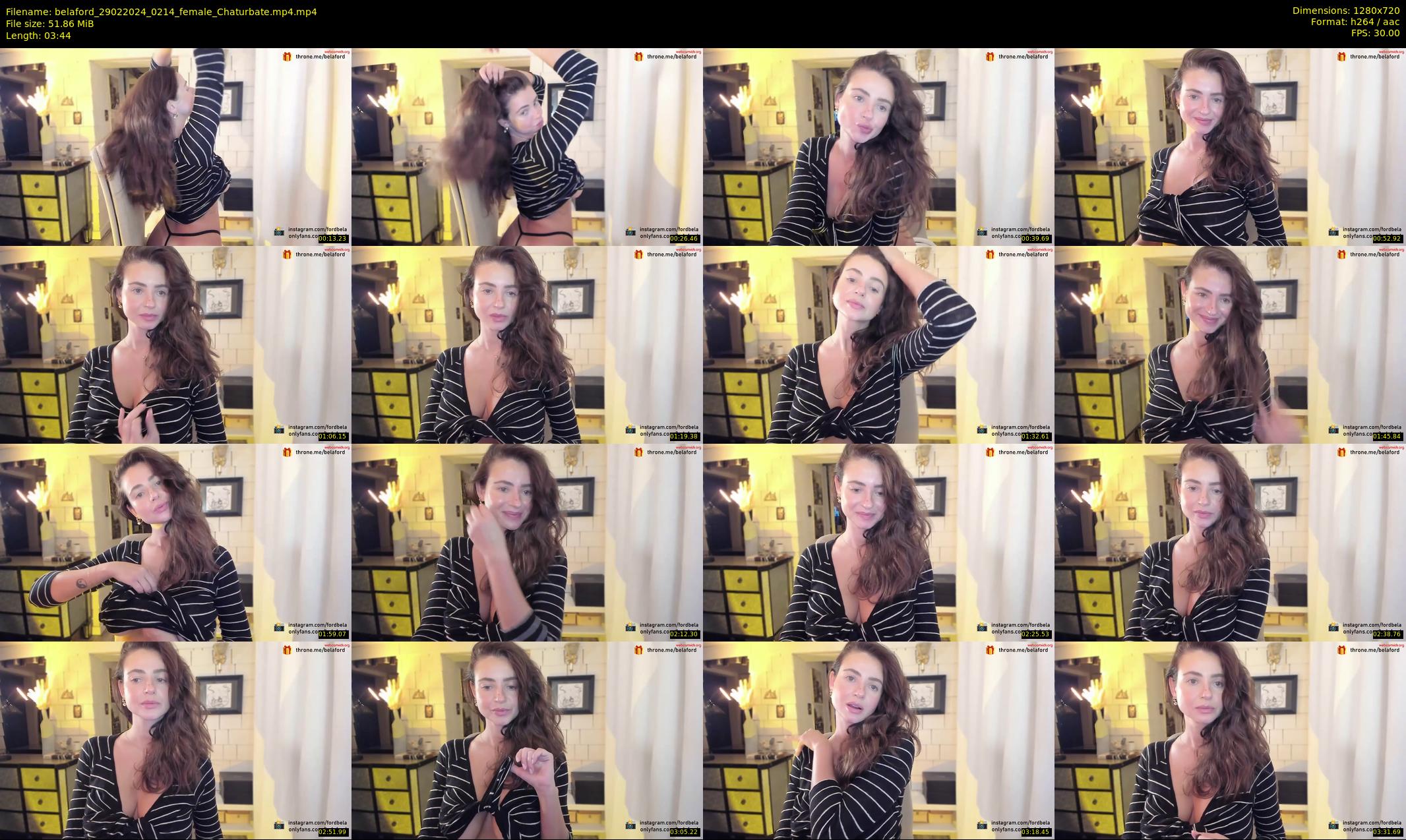 belaford — 4 minute Chaturbate female cam show recording, 720p, Feb 29, 2024