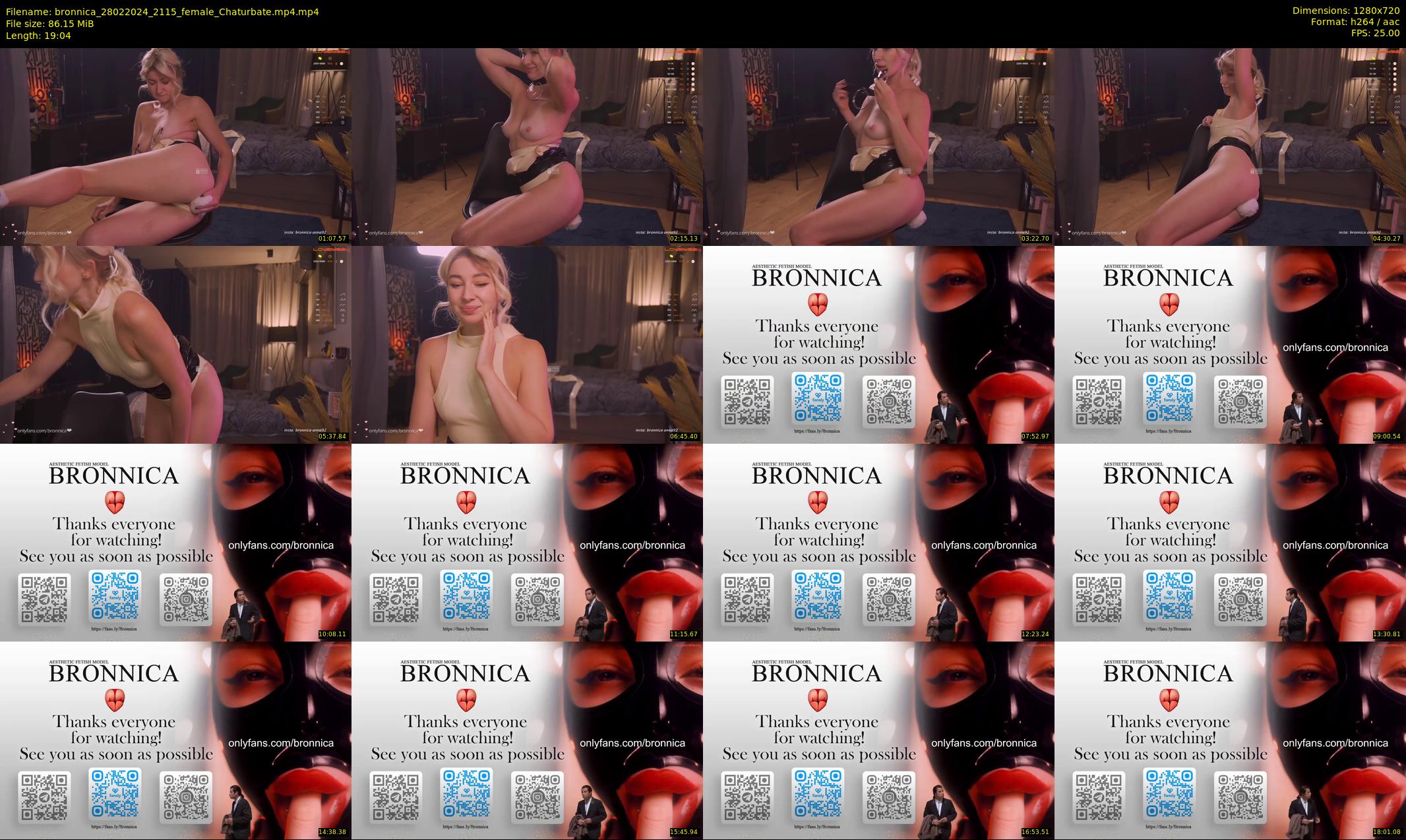 bronnica — 20 minute Chaturbate female cam show recording, 720p, Feb 28, 2024
