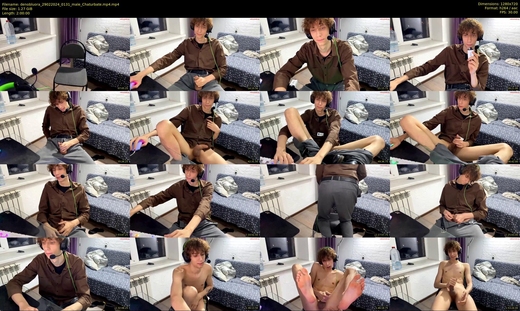 denobluora — 120 minute Chaturbate male cam show recording, 720p, Feb 29, 2024