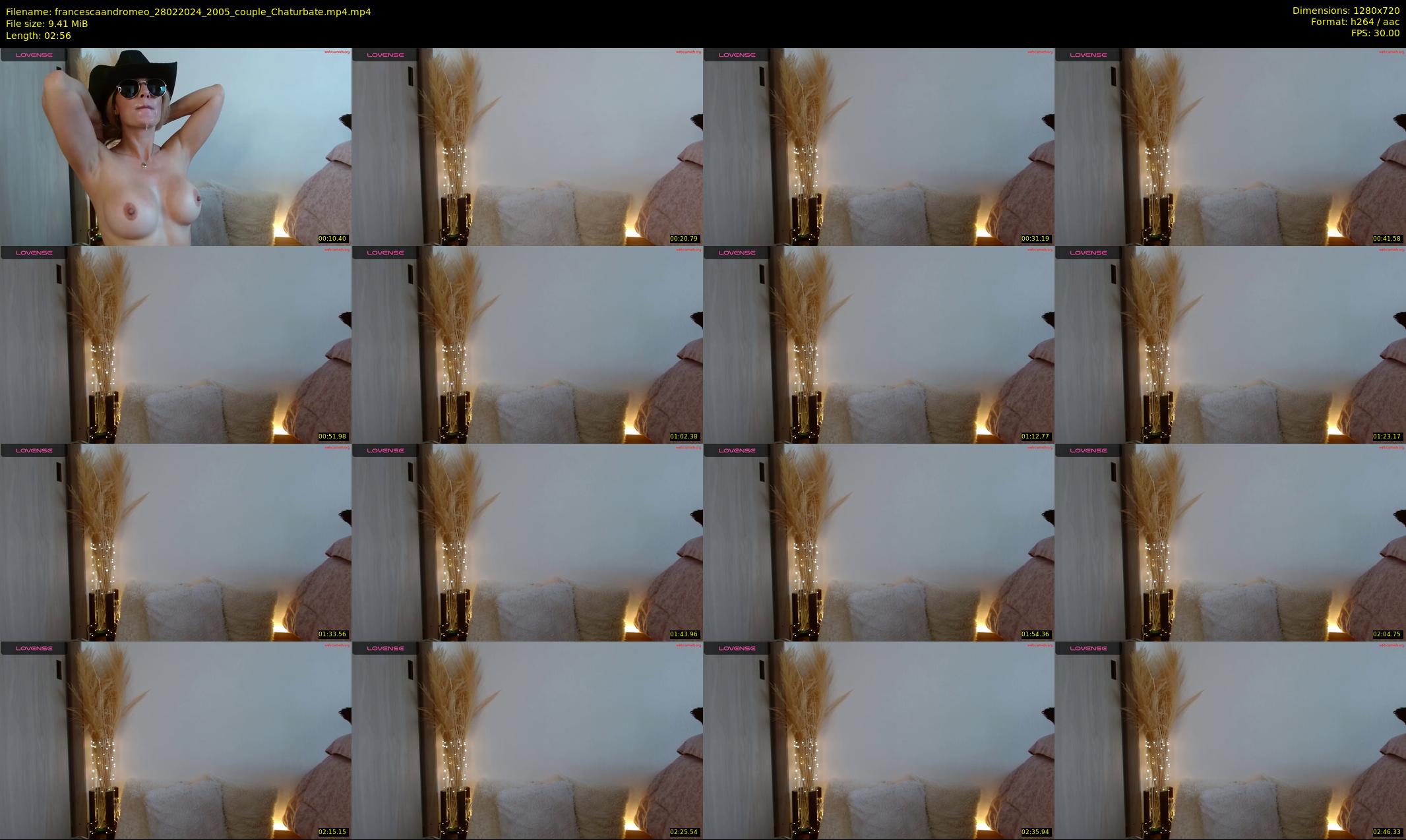 francescaandromeo — 3 minute Chaturbate couple cam show recording, 720p, Feb 28, 2024