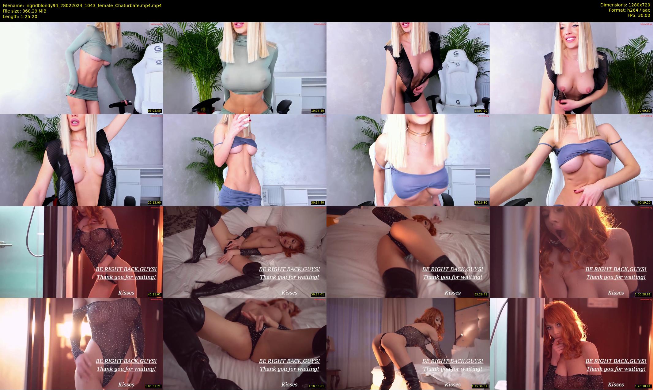 ingridblondy94 — 86 minute Chaturbate female cam show recording, 720p, Feb 28, 2024