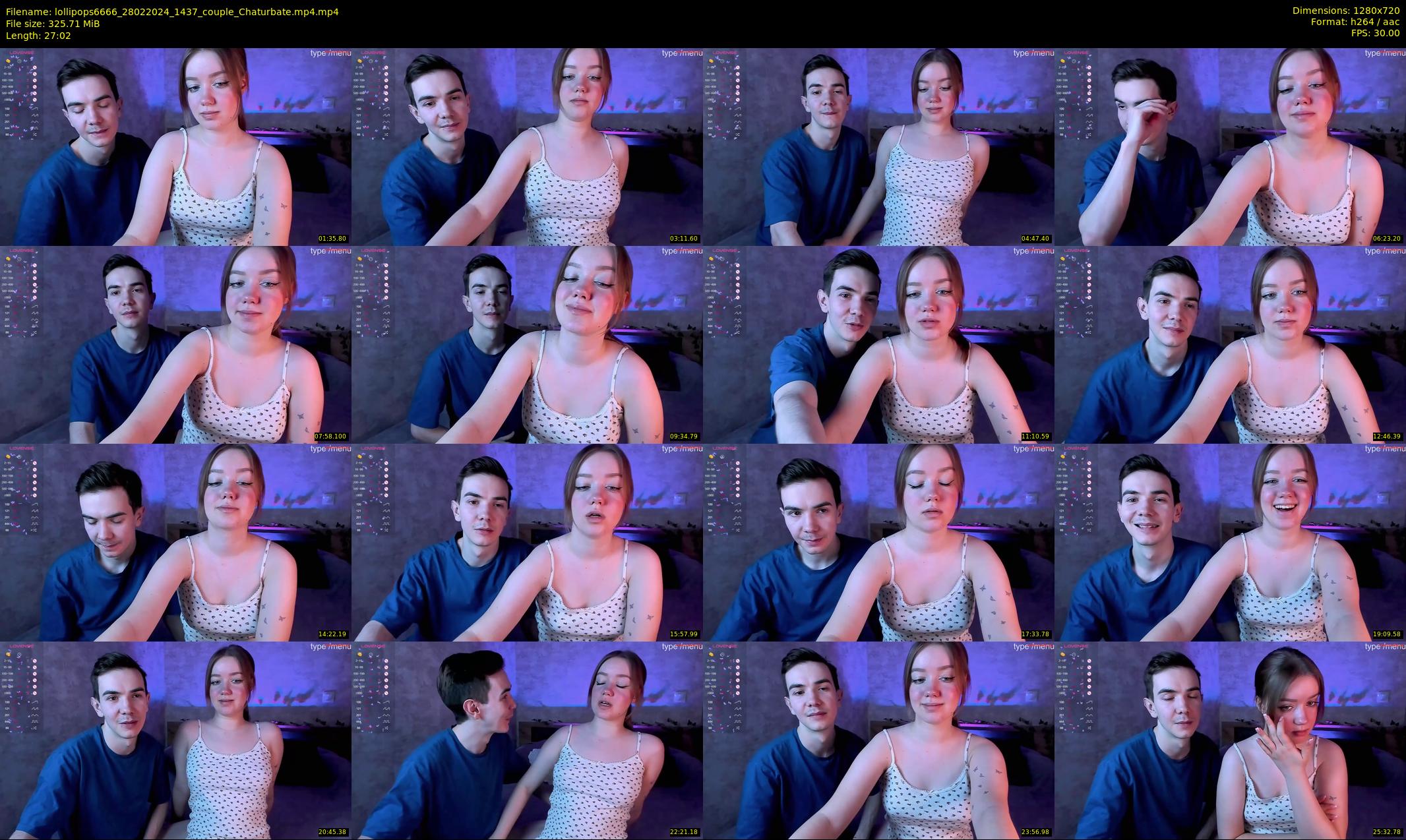 lollipops6666 — 28 minute Chaturbate couple cam show recording, 720p, Feb 28, 2024