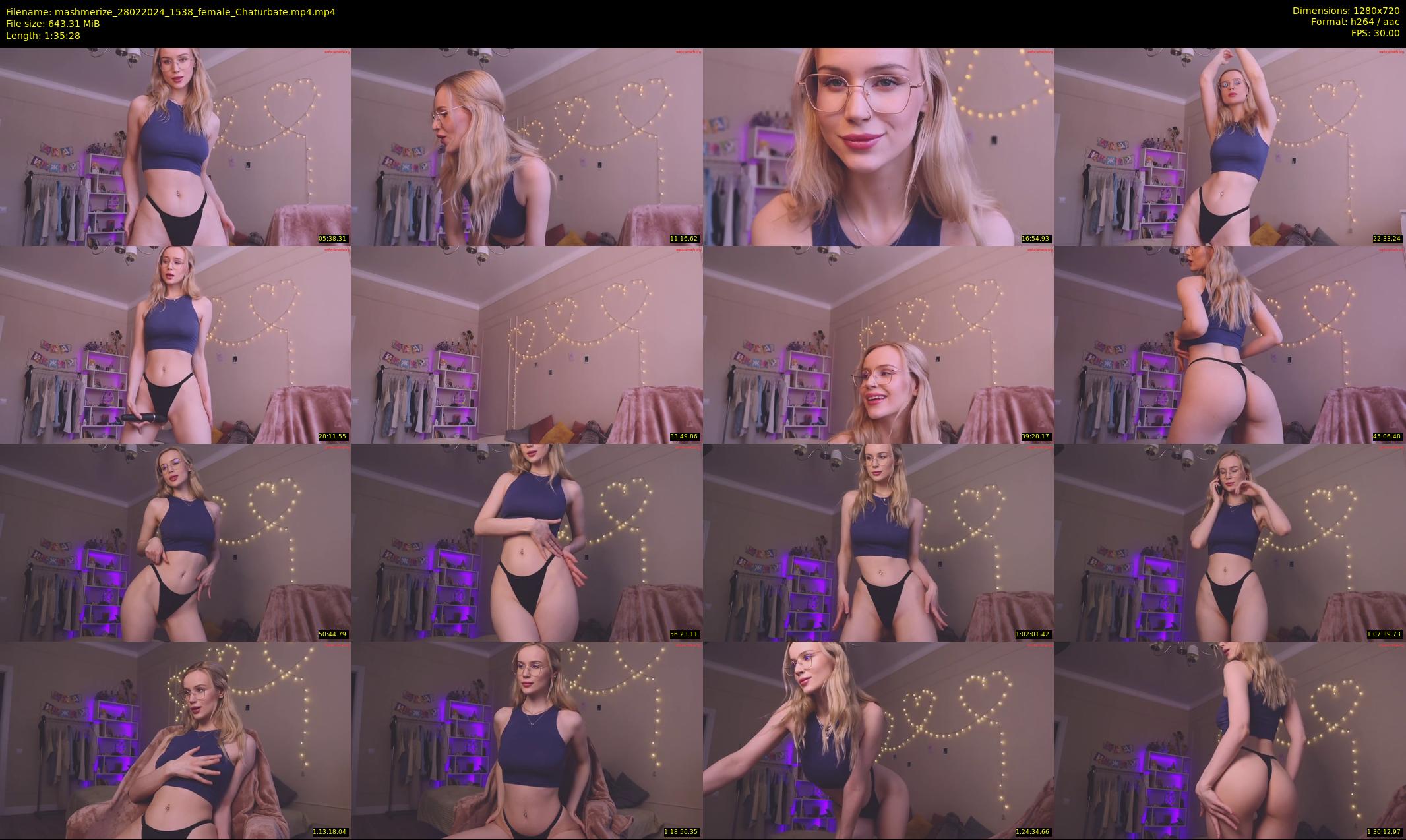 mashmerize — 96 minute Chaturbate female cam show recording, 720p, Feb 28, 2024