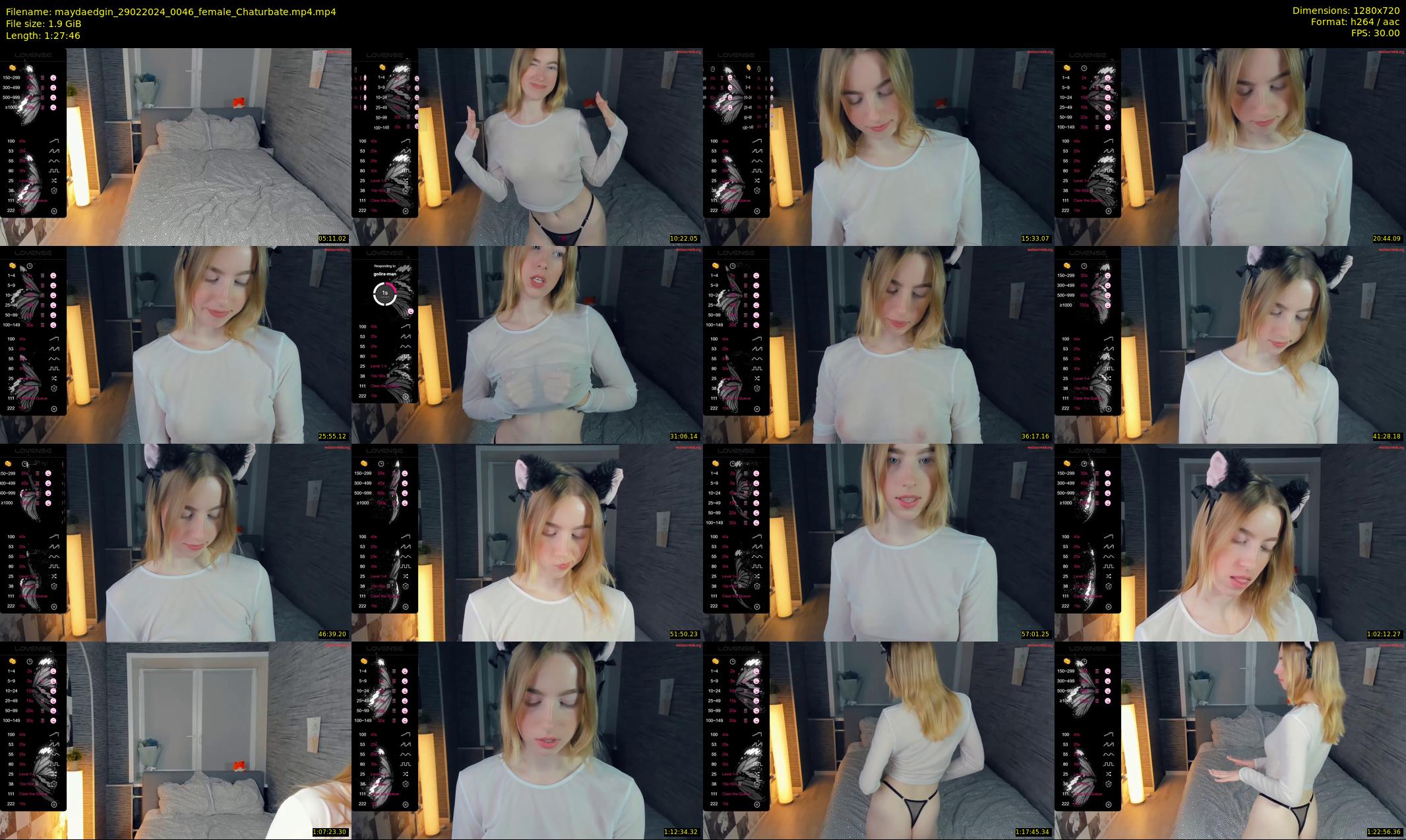 maydaedgin — 88 minute Chaturbate female cam show recording, 720p, Feb 29, 2024