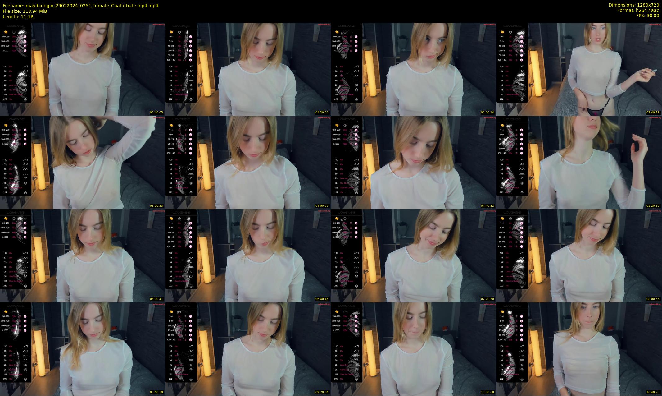 maydaedgin — 12 minute Chaturbate female cam show recording, 720p, Feb 29, 2024