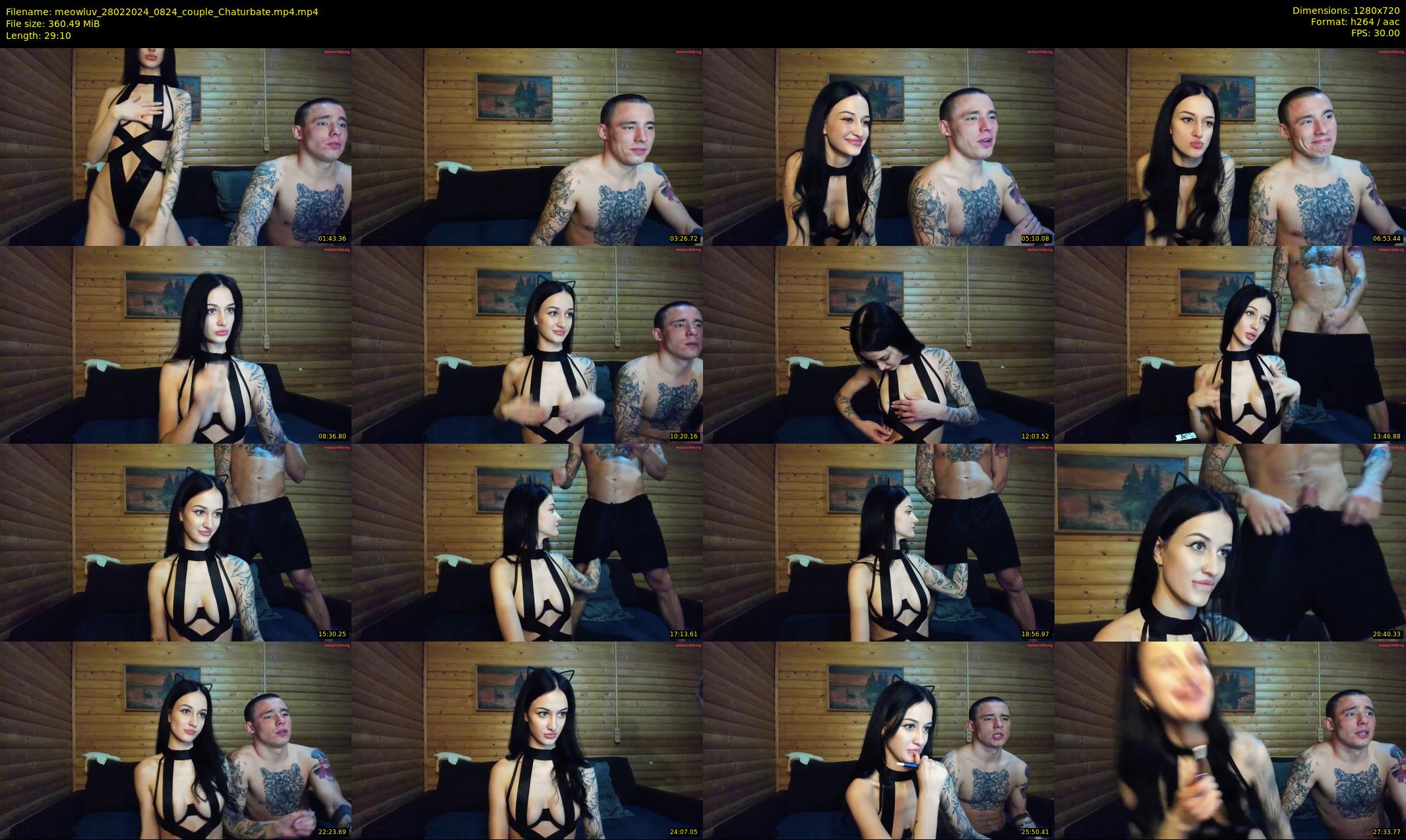 meowluv — 30 minute Chaturbate couple cam show recording, 720p, Feb 28, 2024