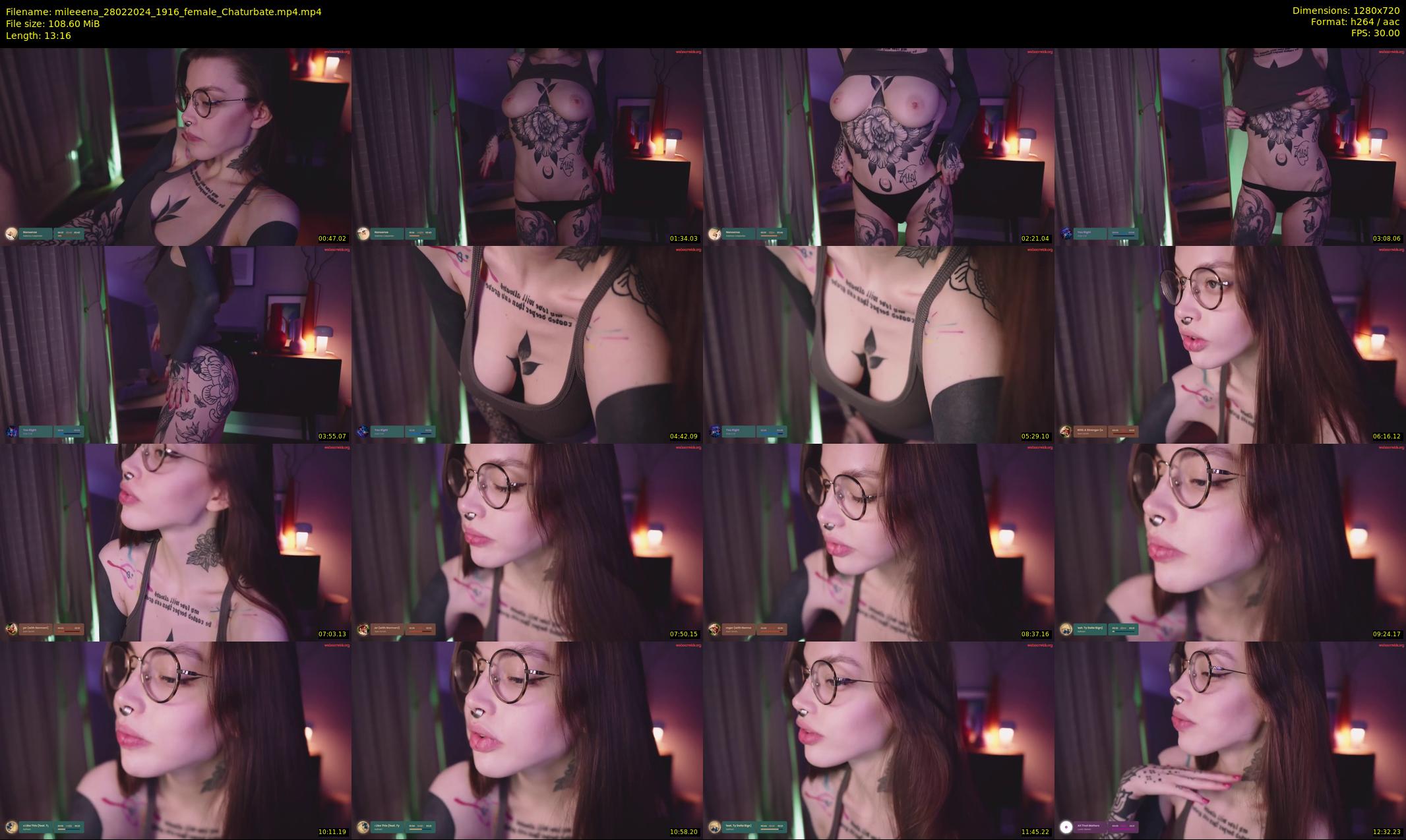 mileeena — 14 minute Chaturbate female cam show recording, 720p, Feb 28, 2024