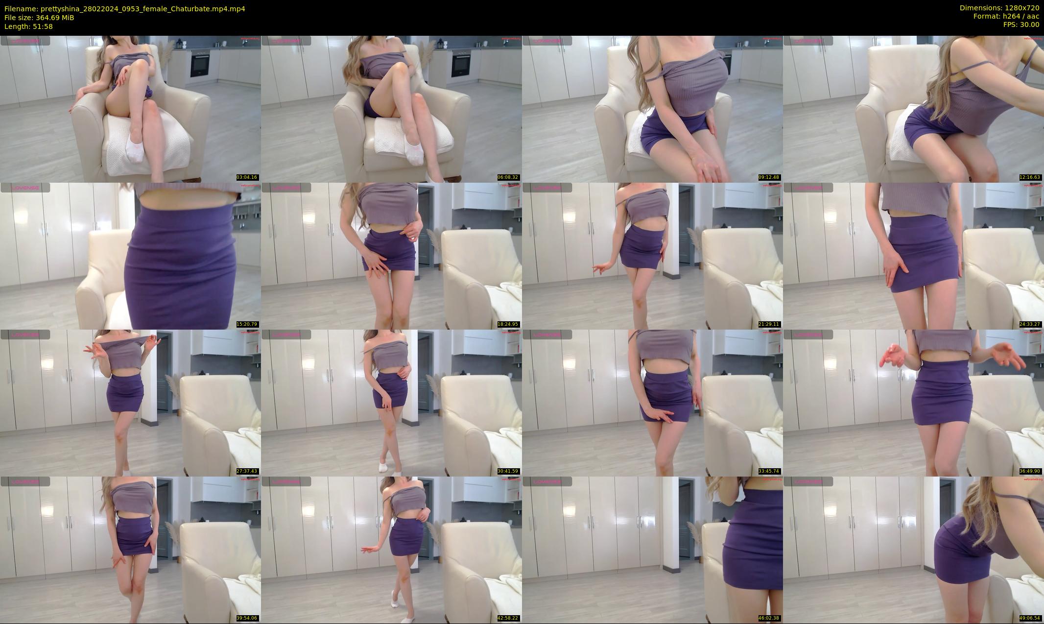prettyshina — 52 minute Chaturbate female cam show recording, 720p, Feb 28, 2024