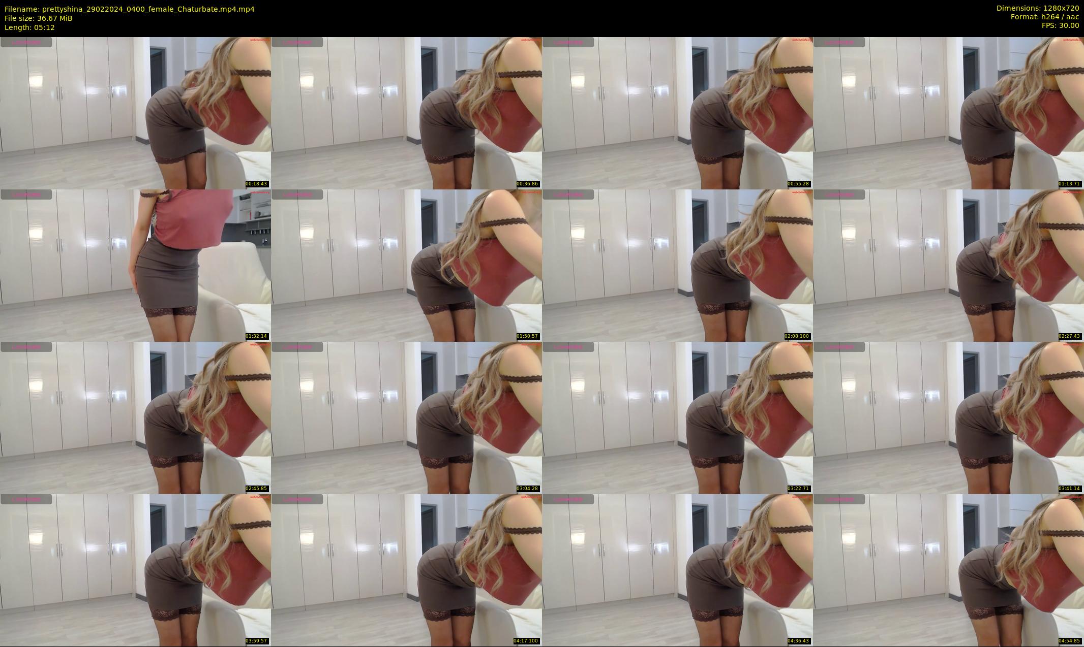 prettyshina — 6 minute Chaturbate female cam show recording, 720p, Feb 29, 2024