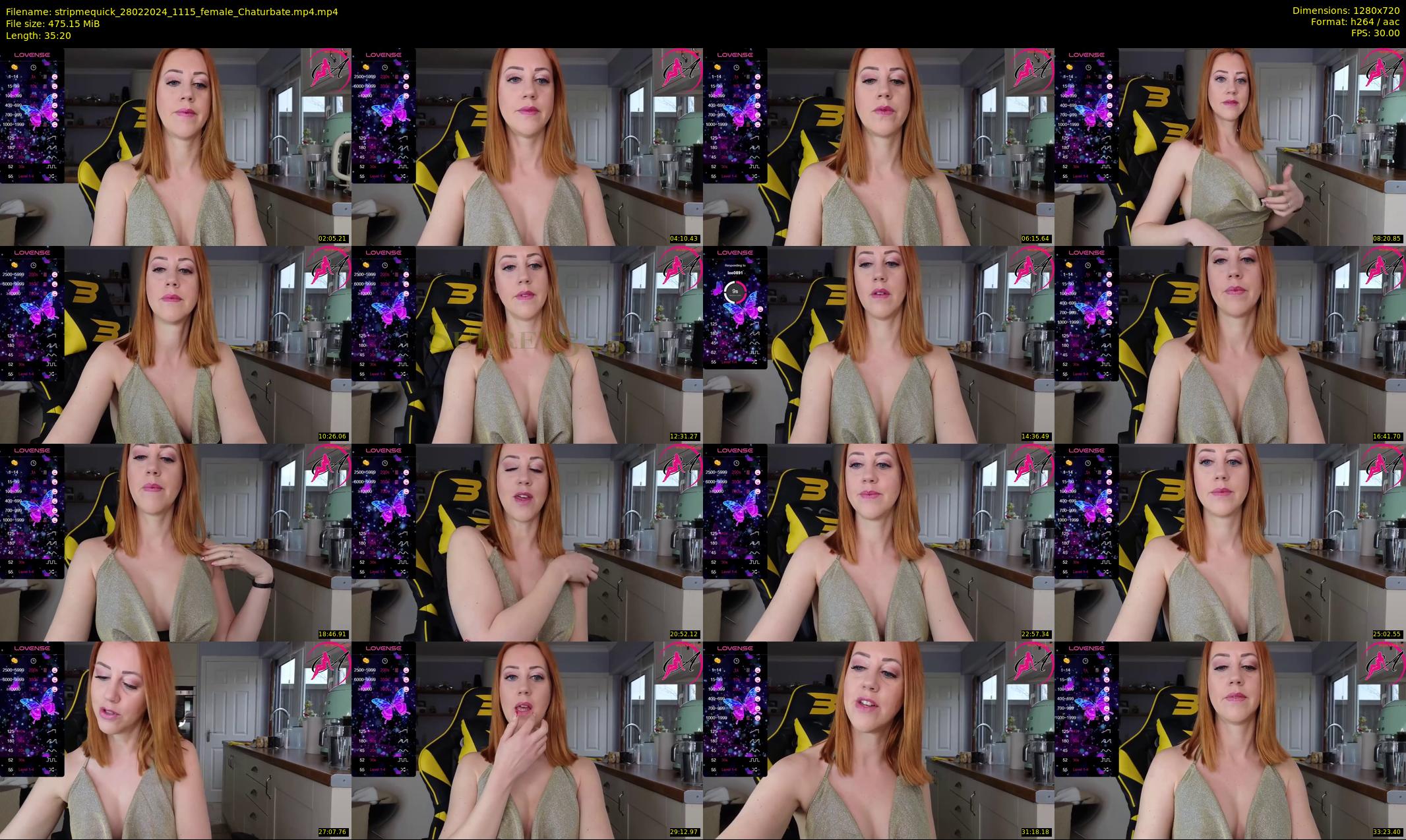 stripmequick — 36 minute Chaturbate female cam show recording, 720p, Feb 28, 2024