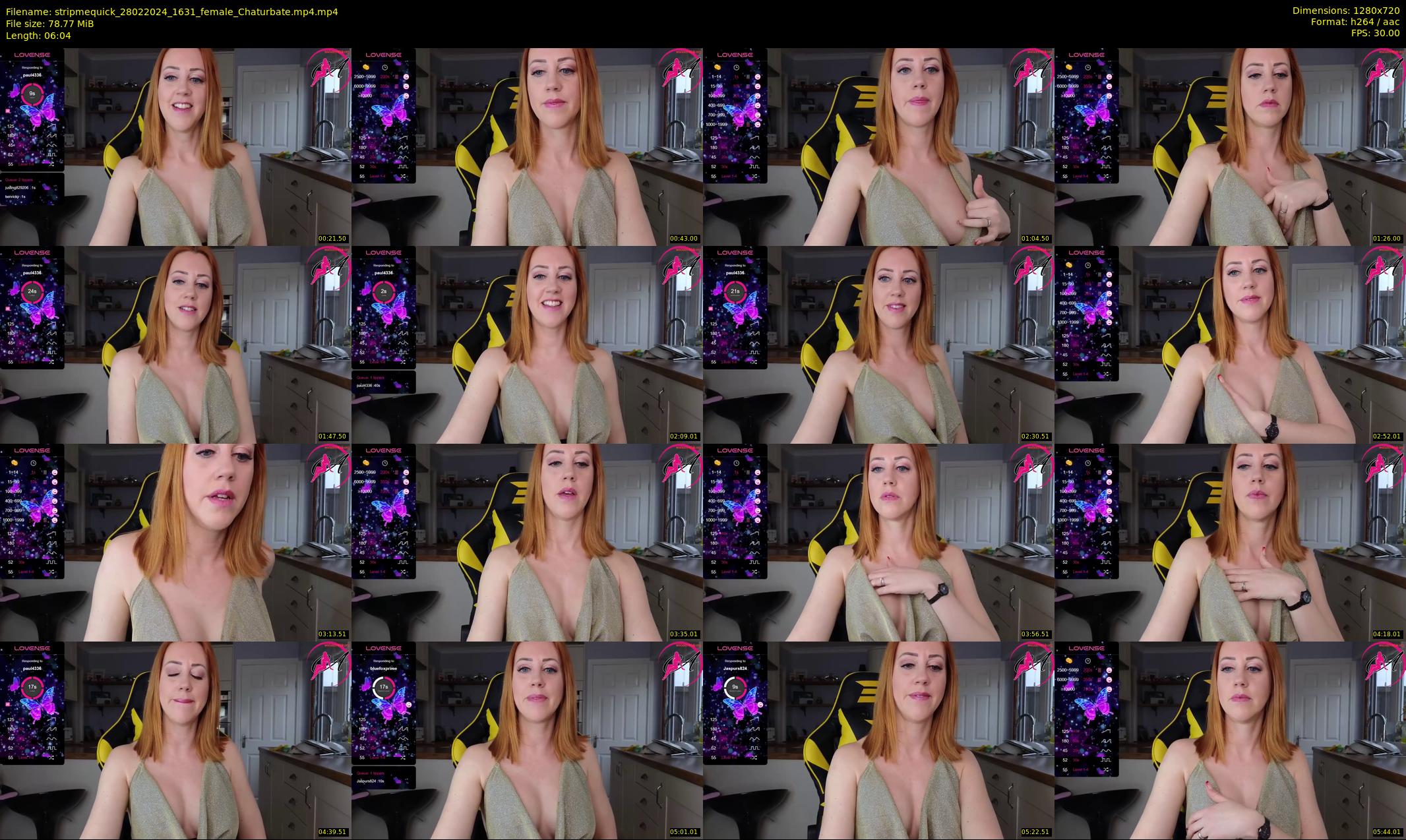 stripmequick — 7 minute Chaturbate female cam show recording, 720p, Feb 28, 2024
