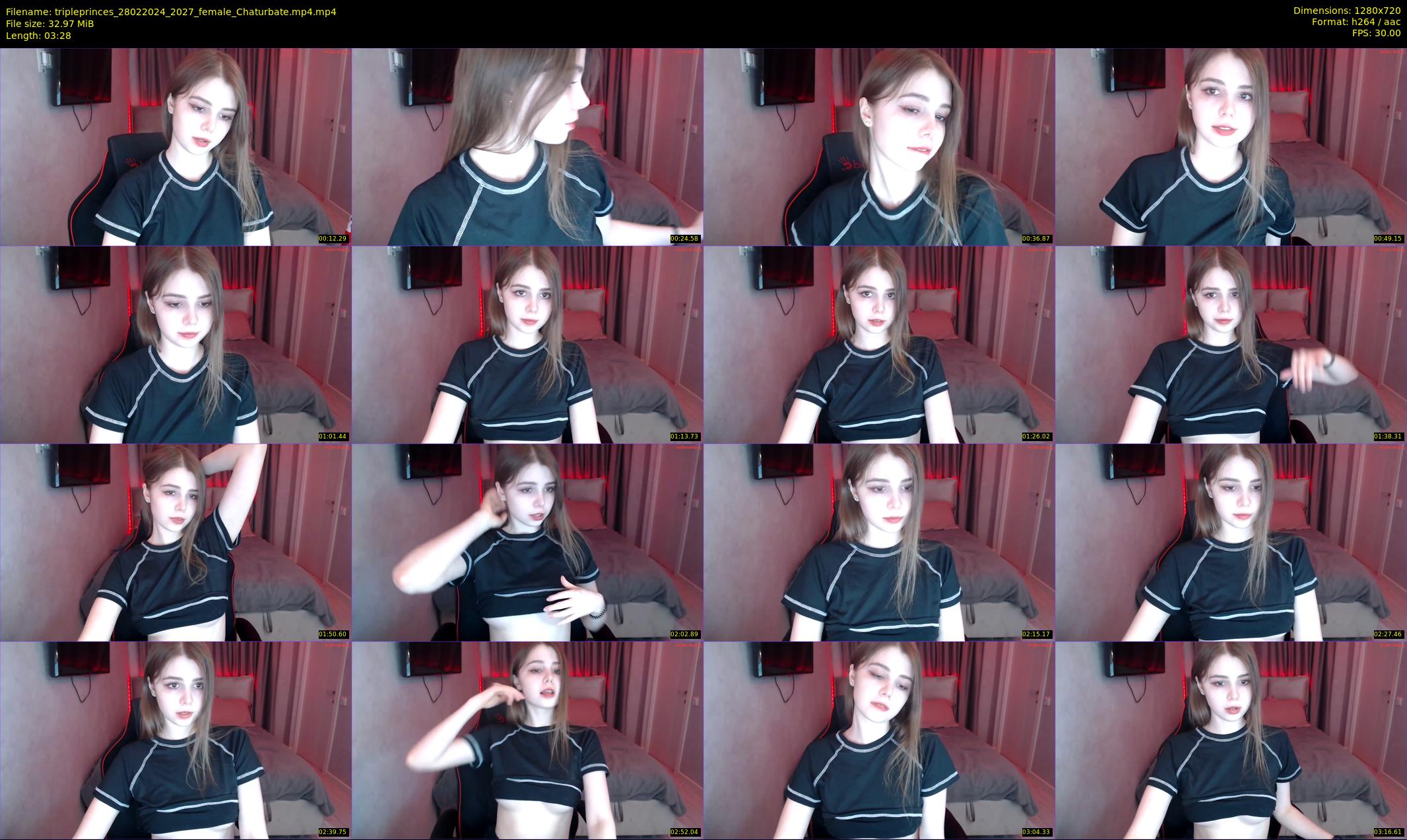 tripleprinces — 4 minute Chaturbate female cam show recording, 720p, Feb 28, 2024