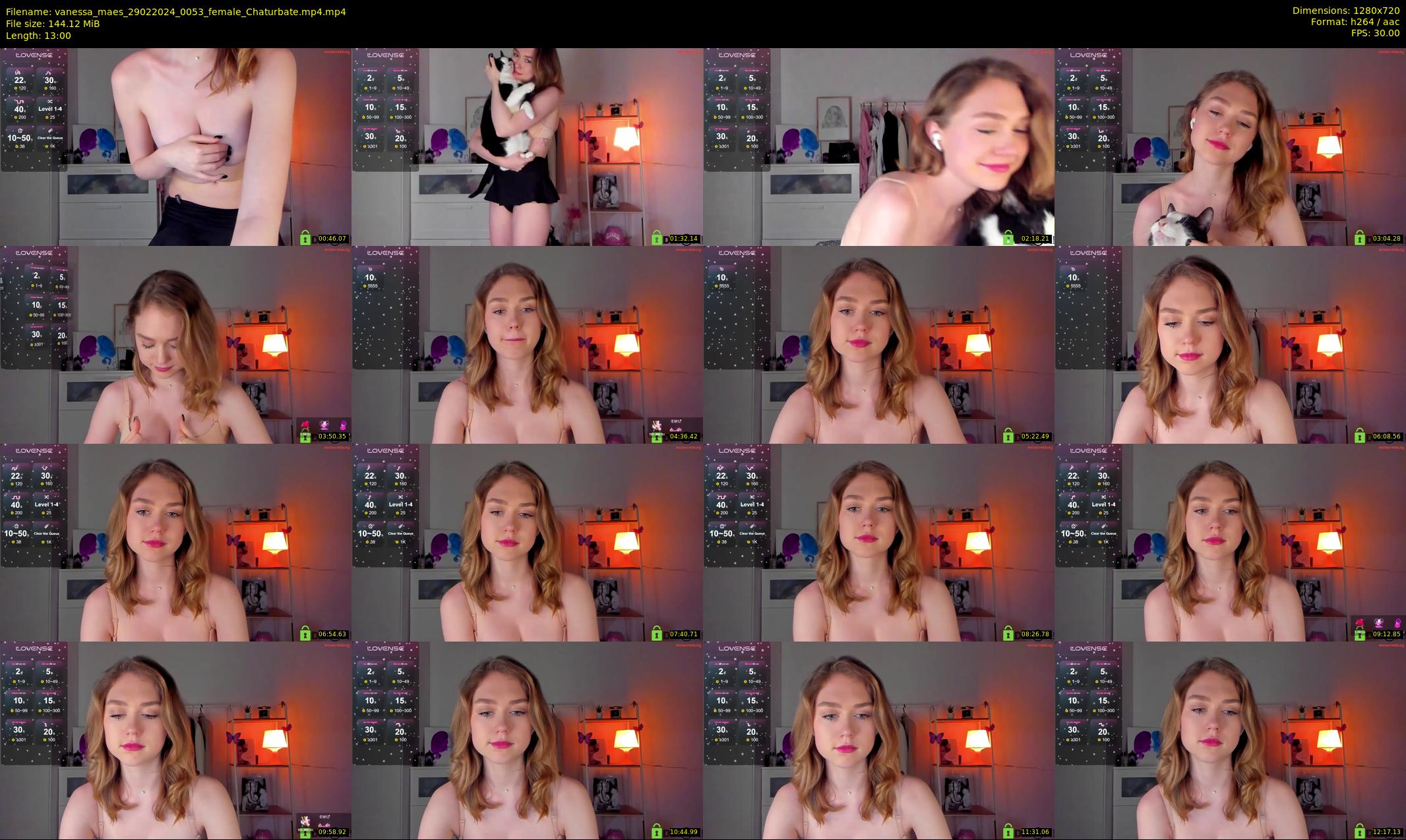 vanessa_maes — 13 minute Chaturbate female cam show recording, 720p, Feb 29, 2024