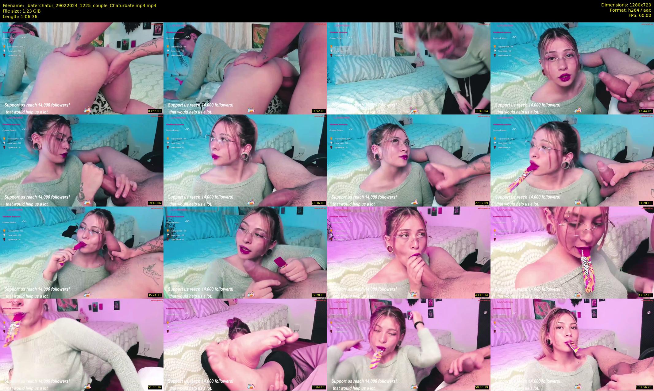 _baterchatur — 67 minute Chaturbate couple cam show recording, 720p, Feb 29, 2024