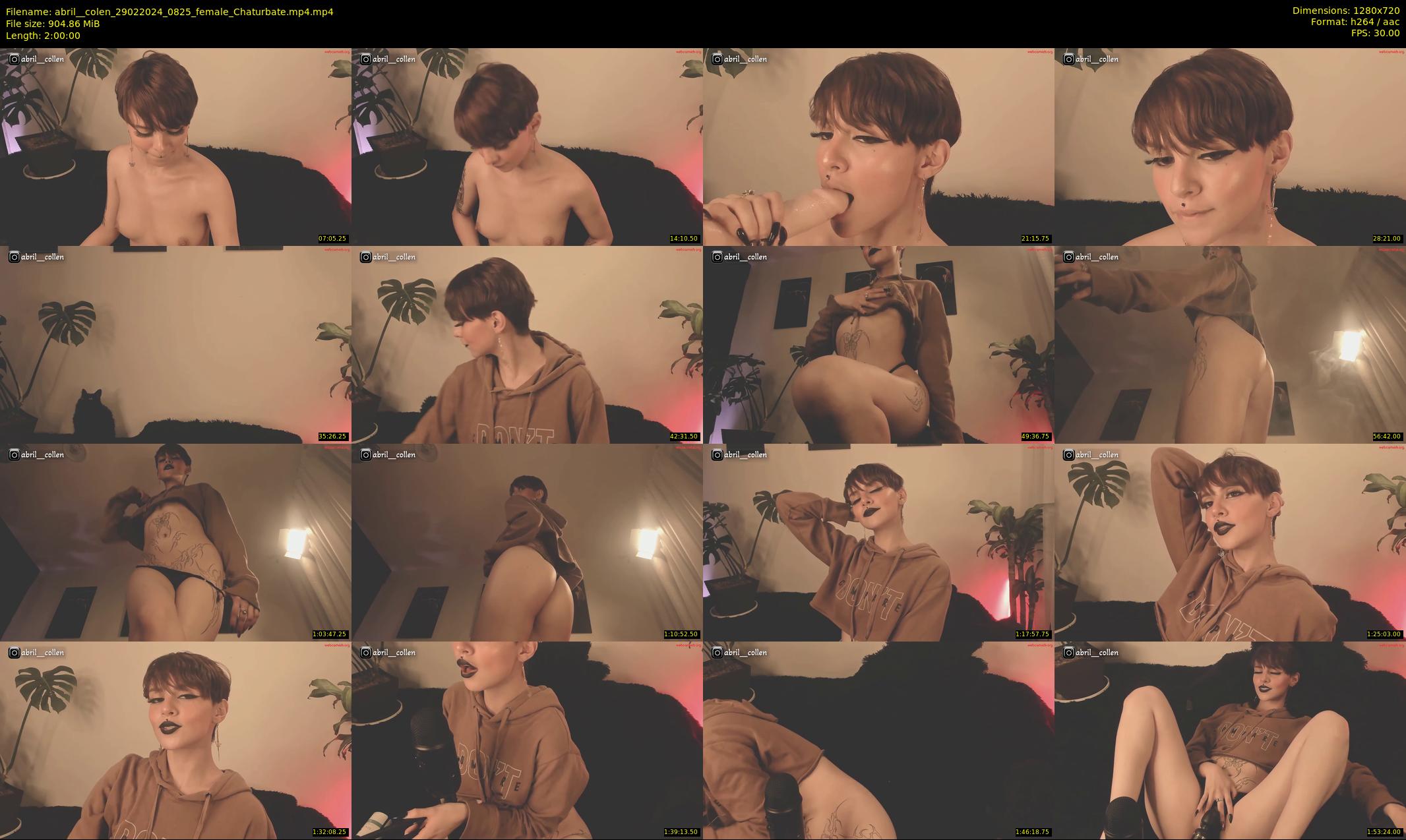 abril__colen — 120 minute Chaturbate female cam show recording, 720p, Feb 29, 2024