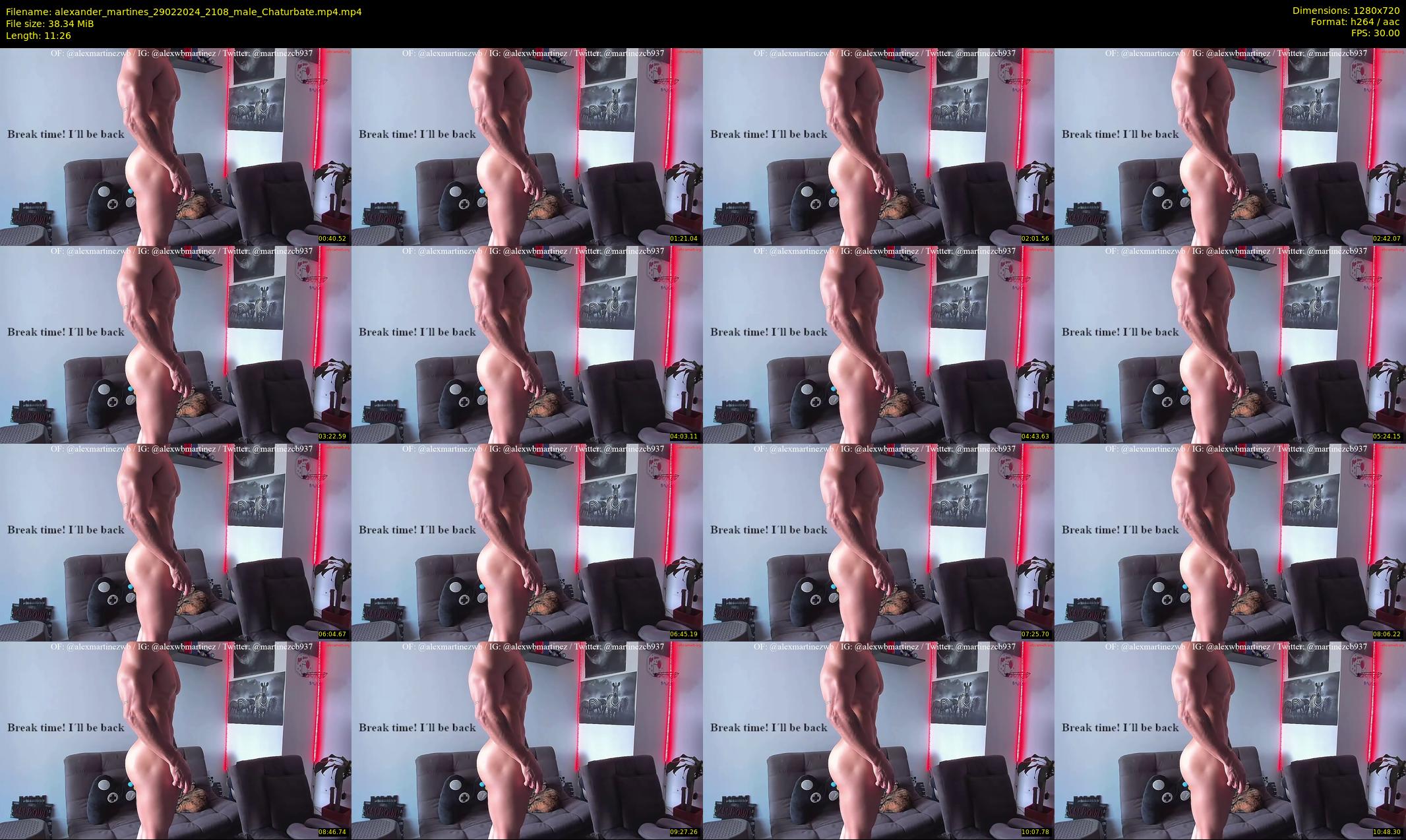 alexander_martines — 12 minute Chaturbate male cam show recording, 720p, Feb 29, 2024