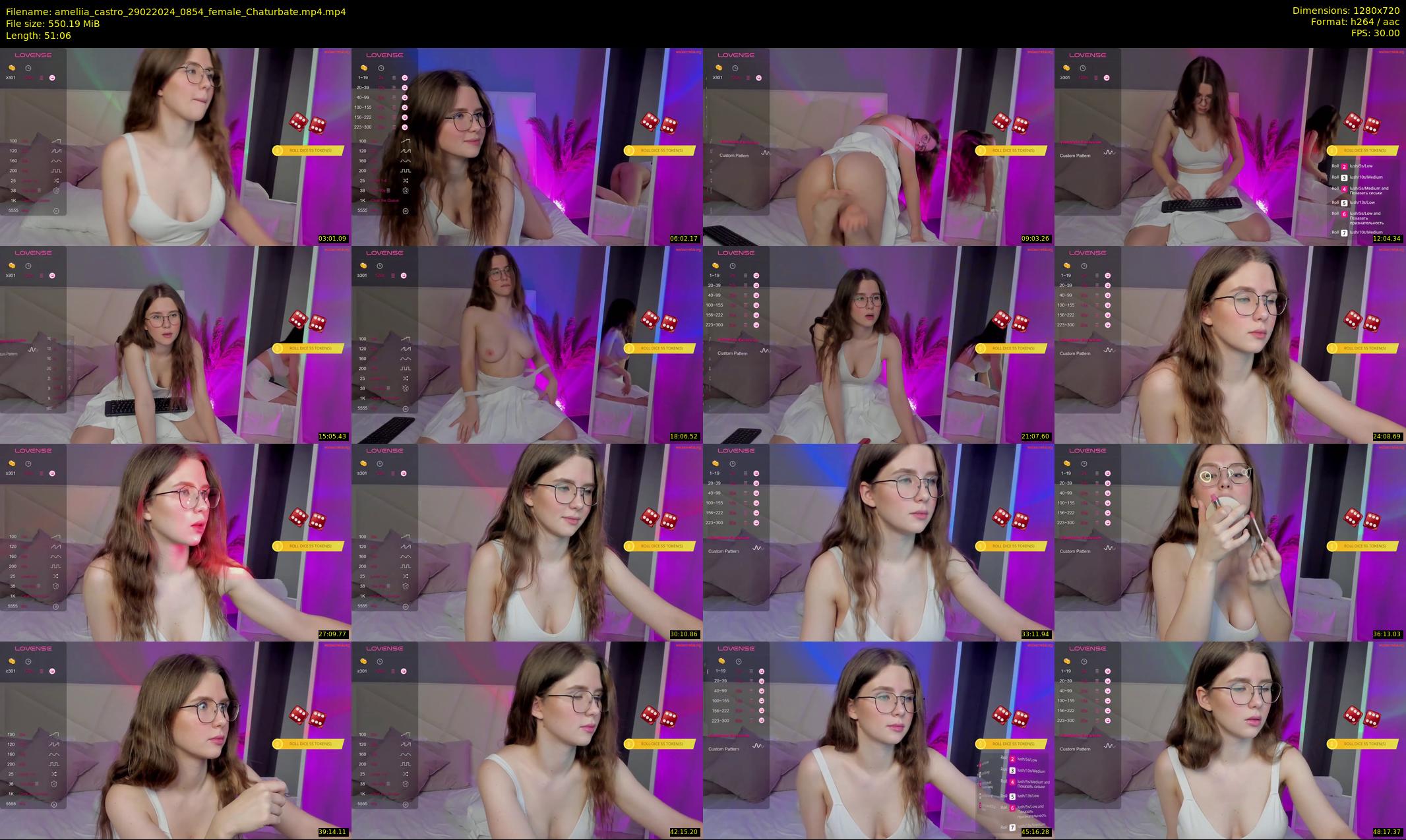 ameliia_castro — 52 minute Chaturbate female cam show recording, 720p, Feb 29, 2024